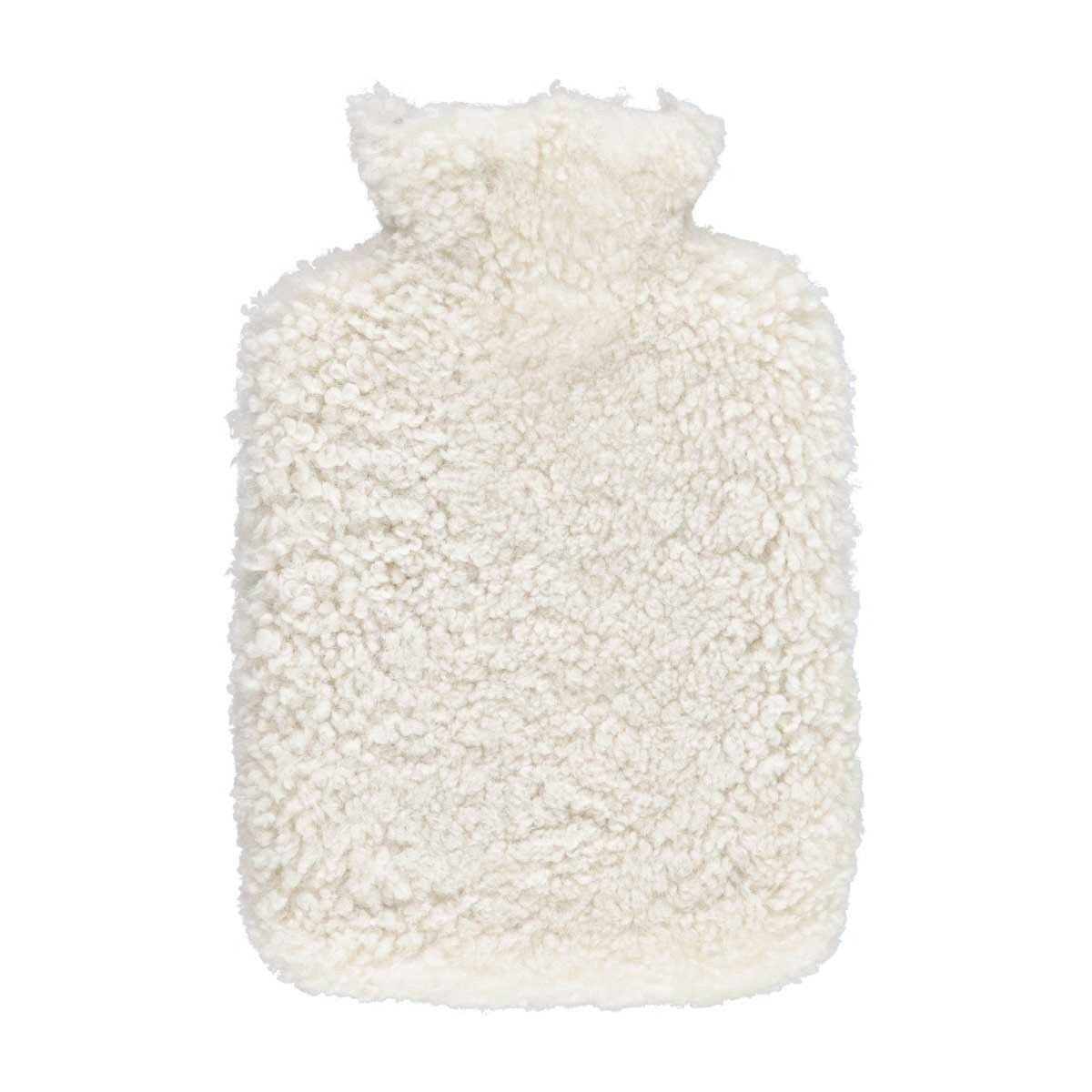 Natures Collection Sheepskin Hot Water Bottle - Pearl