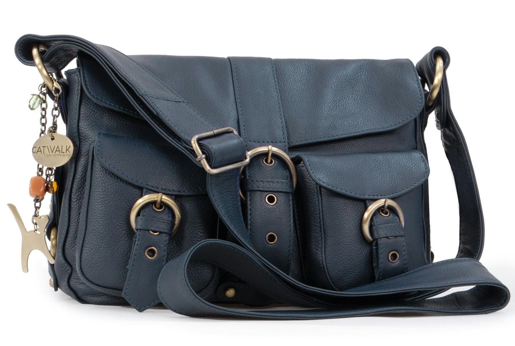 Catwalk Collection Handbags Blue Louisa - Crossbody Bag
