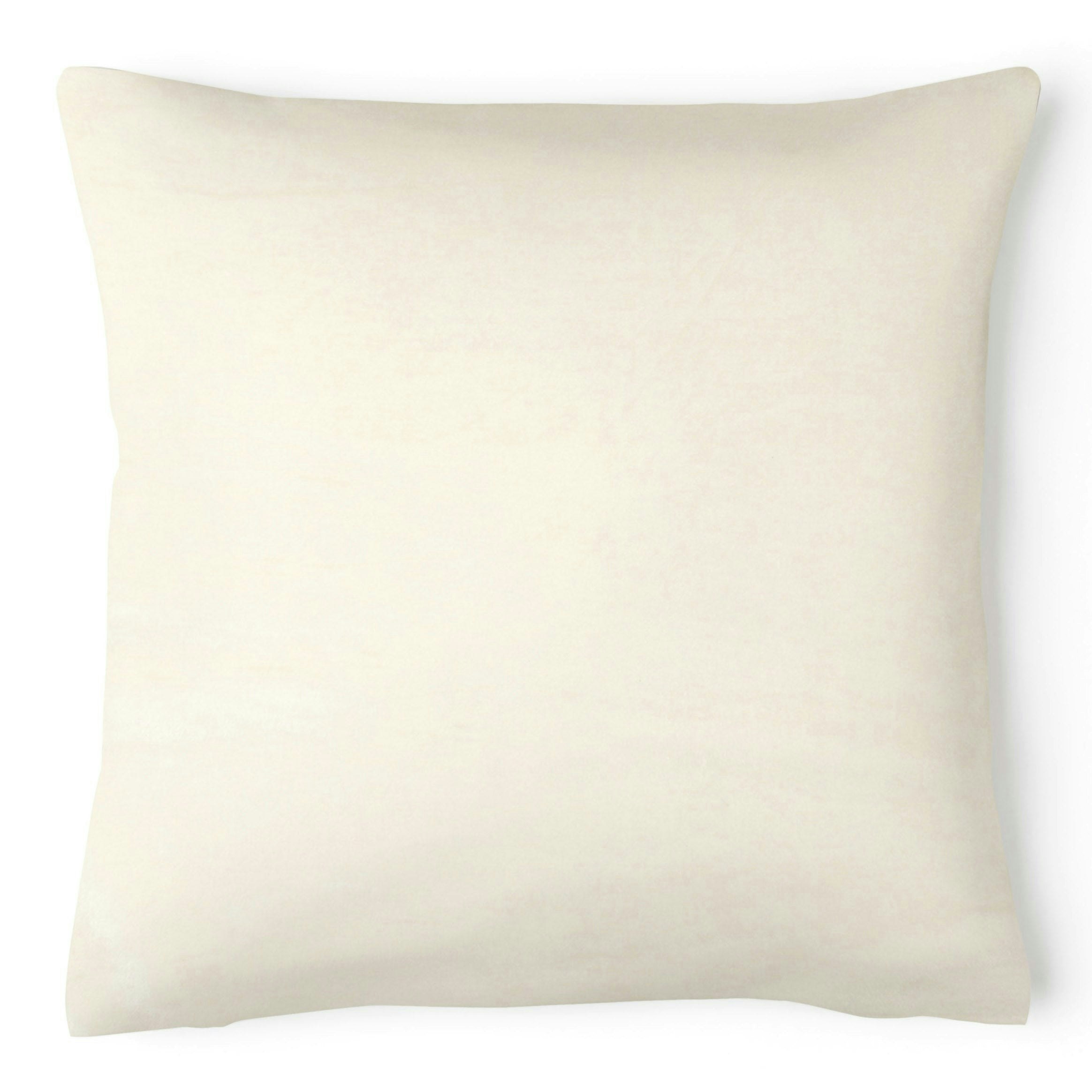 Intimates Cream Plain Velvet Soft Cushion - 43Cm X 43Cm