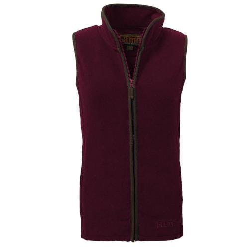 Coolandnew Women's Game Penrith Fleece Gilet - Maroon - L