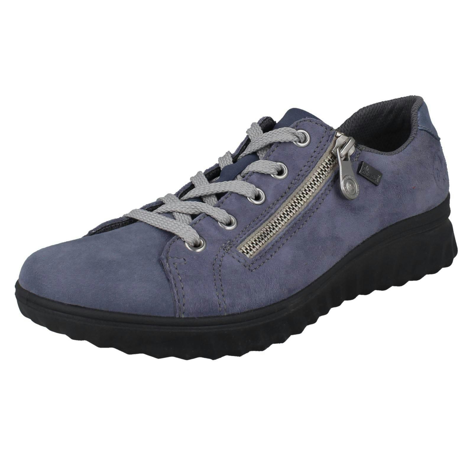 Rieker Women's Blue -Tex Water Resistant Casual Shoes 59000 - Uk 6.5