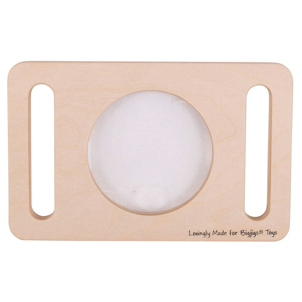 Bigjigs Toys Two Handed Wooden Magnifier Glass