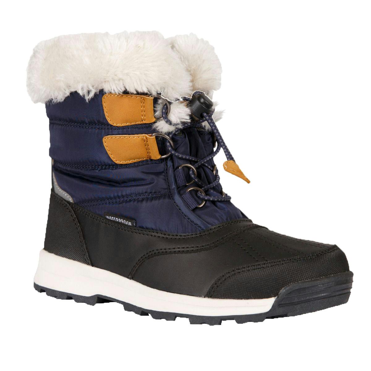 Trespass Childrens/Kids Ratho Snow Boots - Navy - 6 Uk - Navy - 50% Pu/25% Textile/25% Tpr