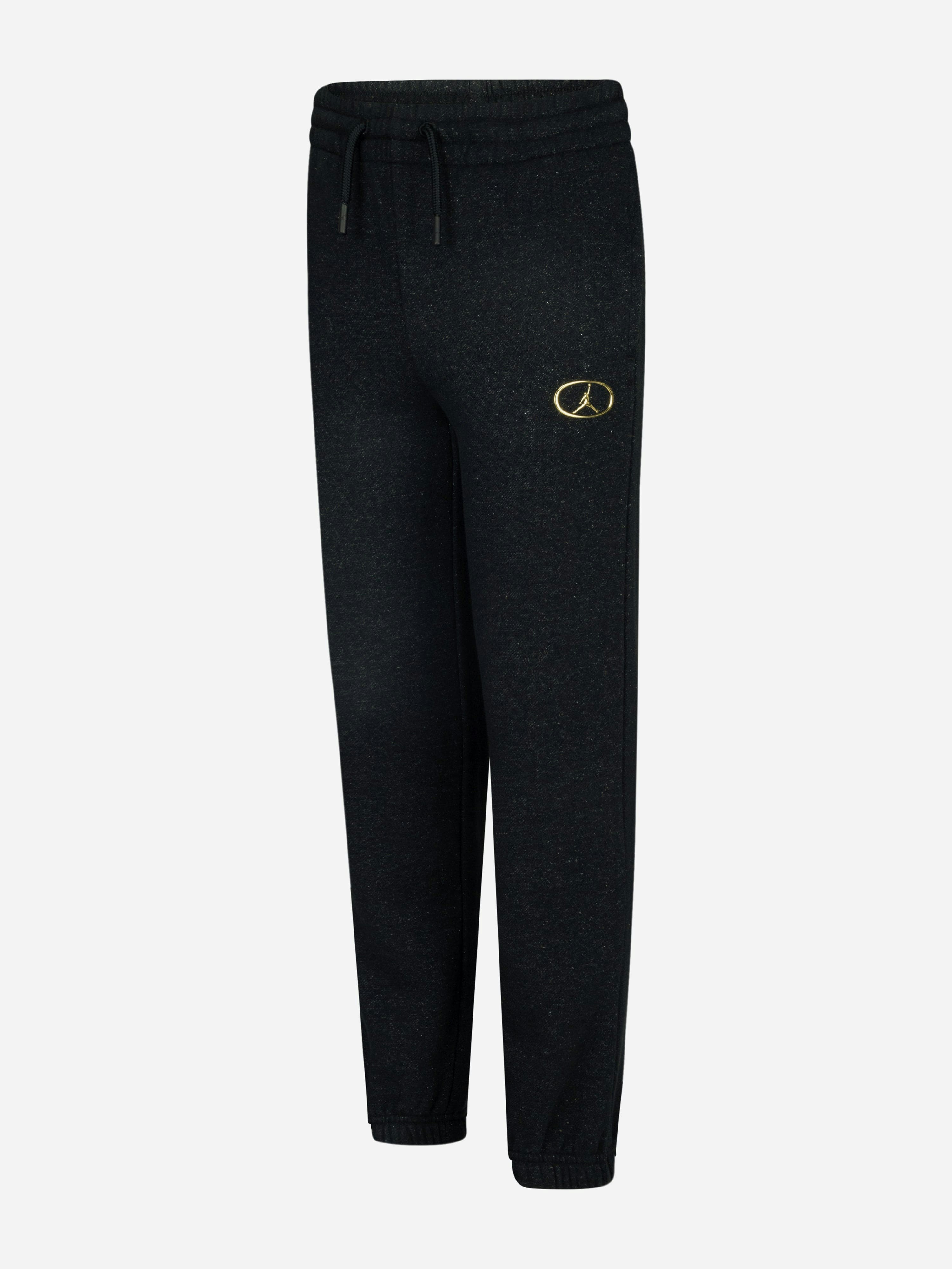 Jordan Girls Black Logo Joggers In - 13 - 15 Yrs