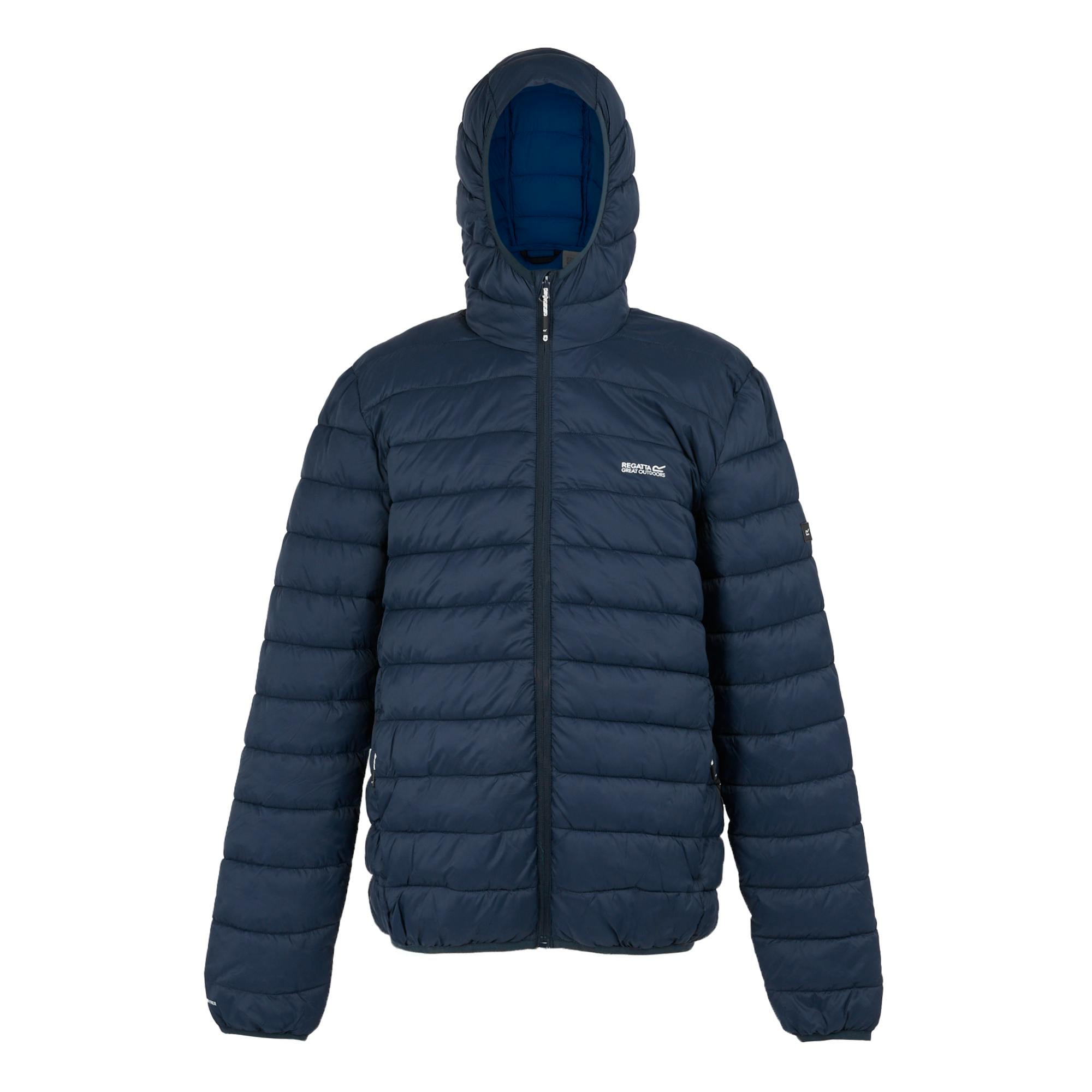 Regatta Men's Blue Marizion Baffled Hooded Padded Jacket - Navy/Olympian - Xxl - Navy/Olympian - 100% Polyamide