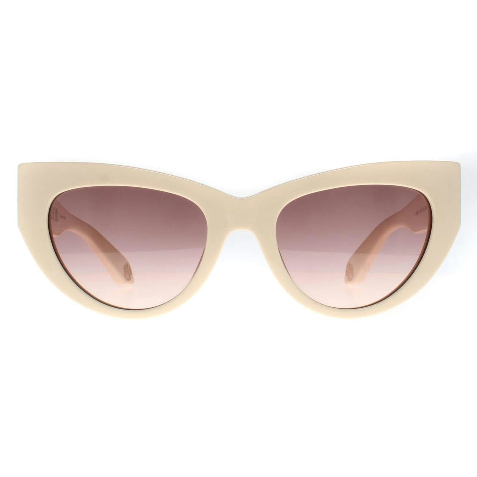 Roberto Cavalli Women's Beige Src017m Shiny Sunglasses