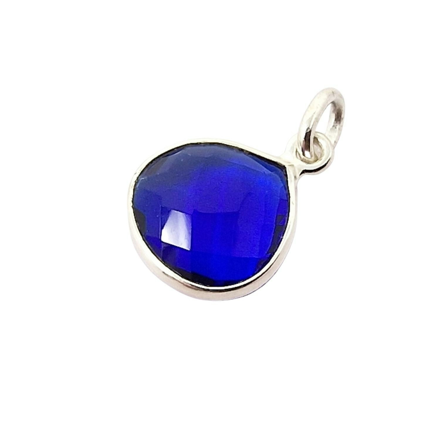 Harfi Silver Sapphire September Birthstone Pendant
