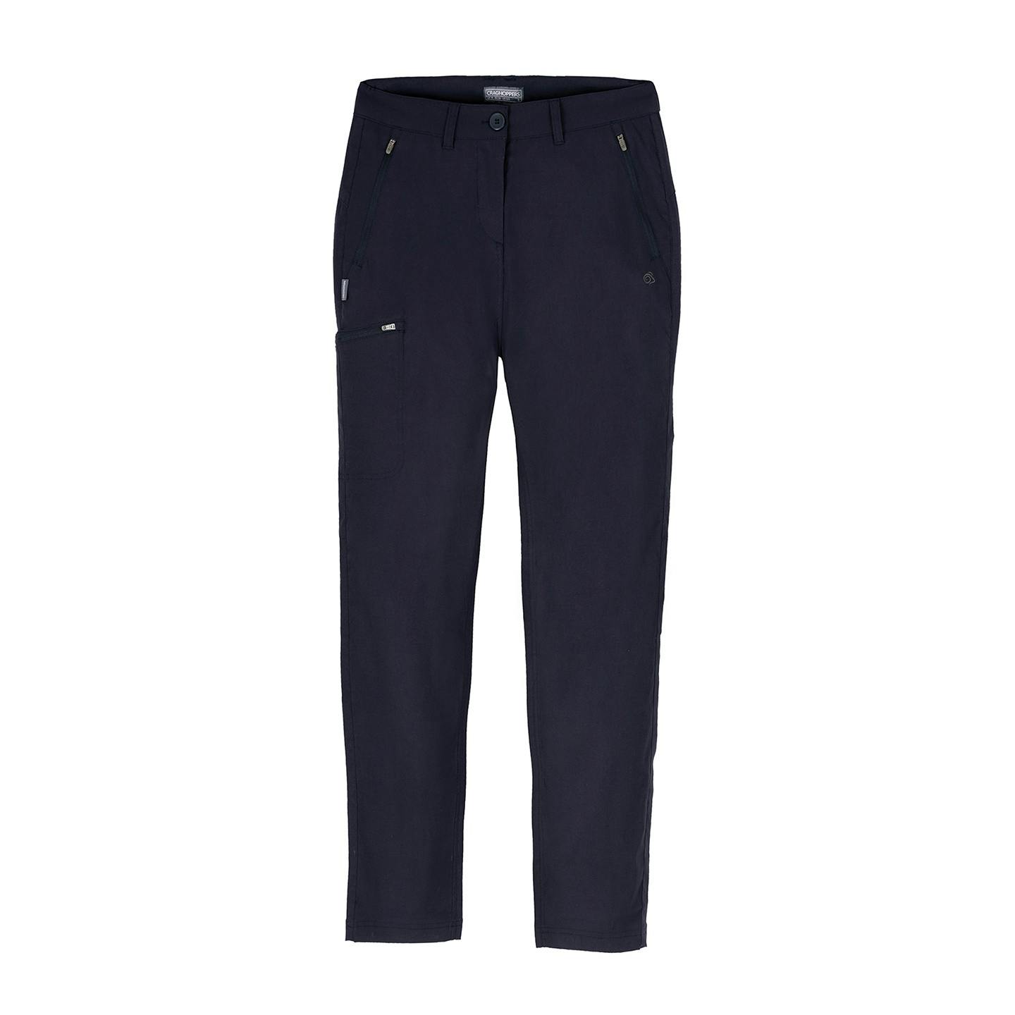 Craghoppers Women's Dark Kiwi Pro Stretch Trousers - Navy - 14 Uk R - Navy - 96% Polyamide/4% Elastane