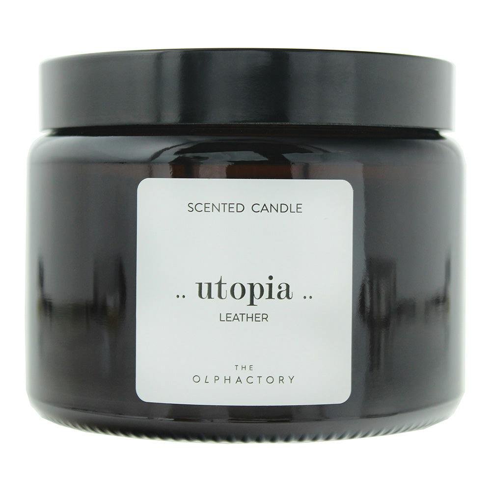 The Olphactory Utopia Leather Scented Candle 360G