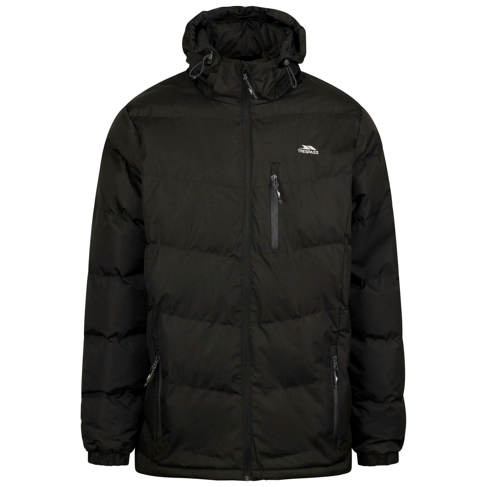 Trespass Men's Black Blustery Padded Jacket - X - M - X - 100% Polyester