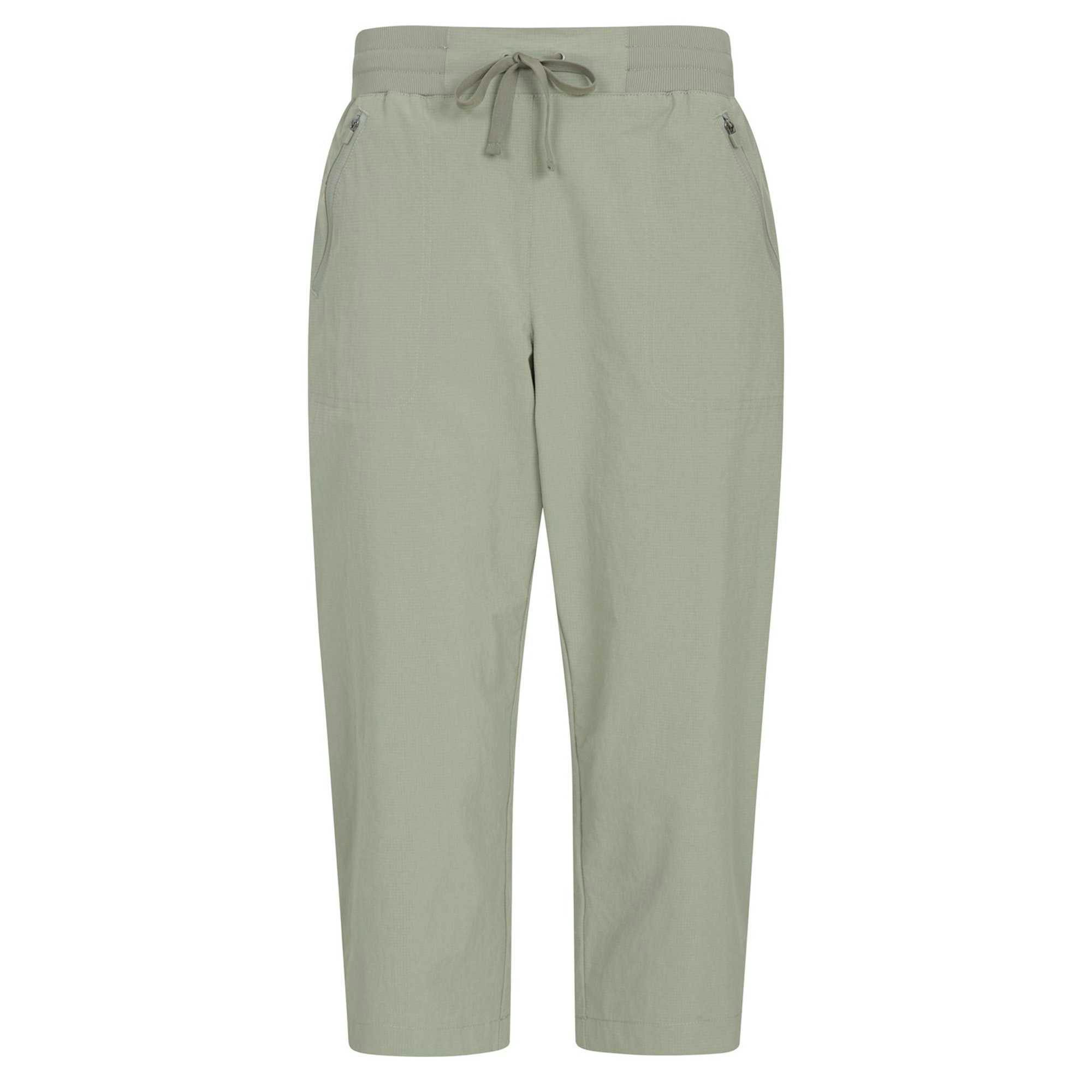 Mountain Warehouse Women's Green Explorer Capri - Khaki - 12 Uk - Khaki - 88% Polyamide/12% Elastane