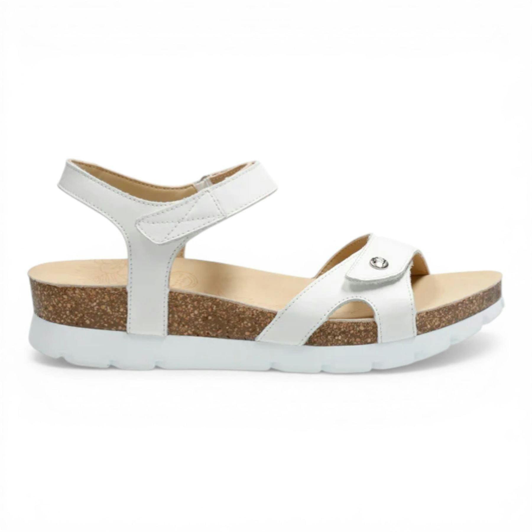 Panama Jack Women's White Wedge Leather Platform Sandals - Sulia B1 - Uk 7 | Eu 40 | Us 9