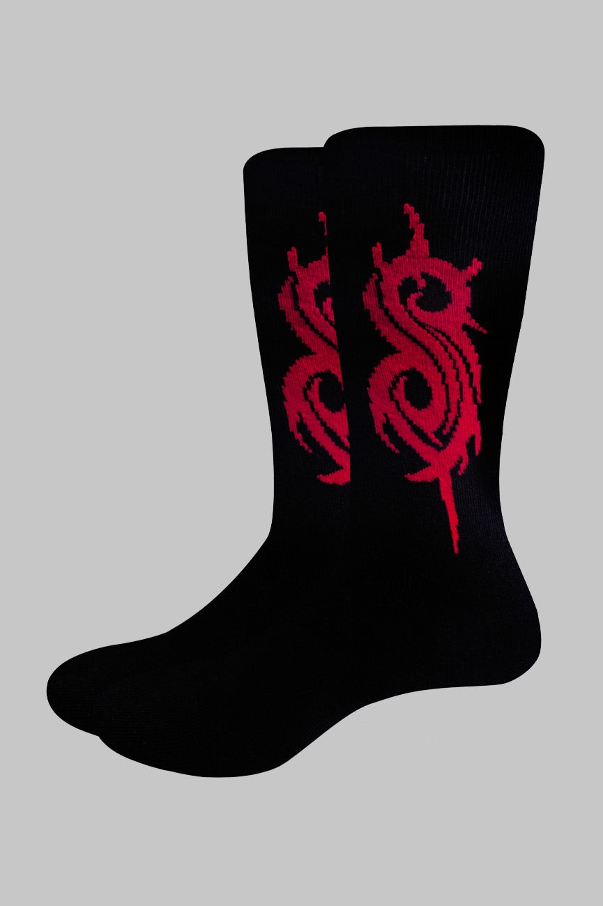 Paradiso Clothing Unisex Black Slipknot Tribal S Socks