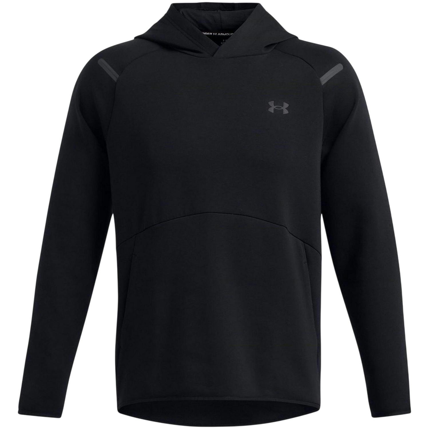 Under Armour Men's Black Raglan Athletic Hoodie - M - 80% Cotton/20% Polyester