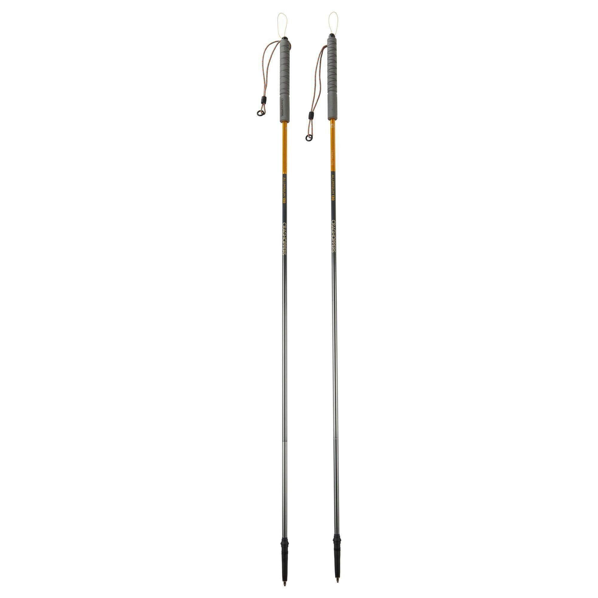 Craghoppers Yellow/Grey Treklite Compact Trekking Poles - Anodised /Anodised - Anodised /Anodised - 55Cm