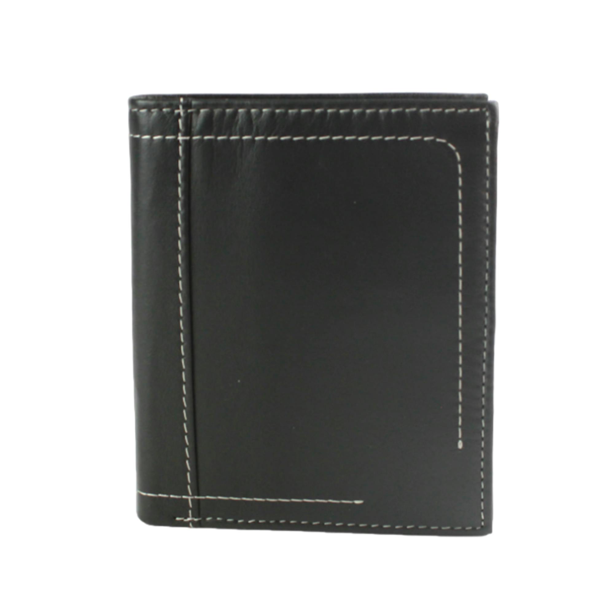 Eastern Counties Leather Men's Black Isaac Leather Wallet - One Size - 100% Leather