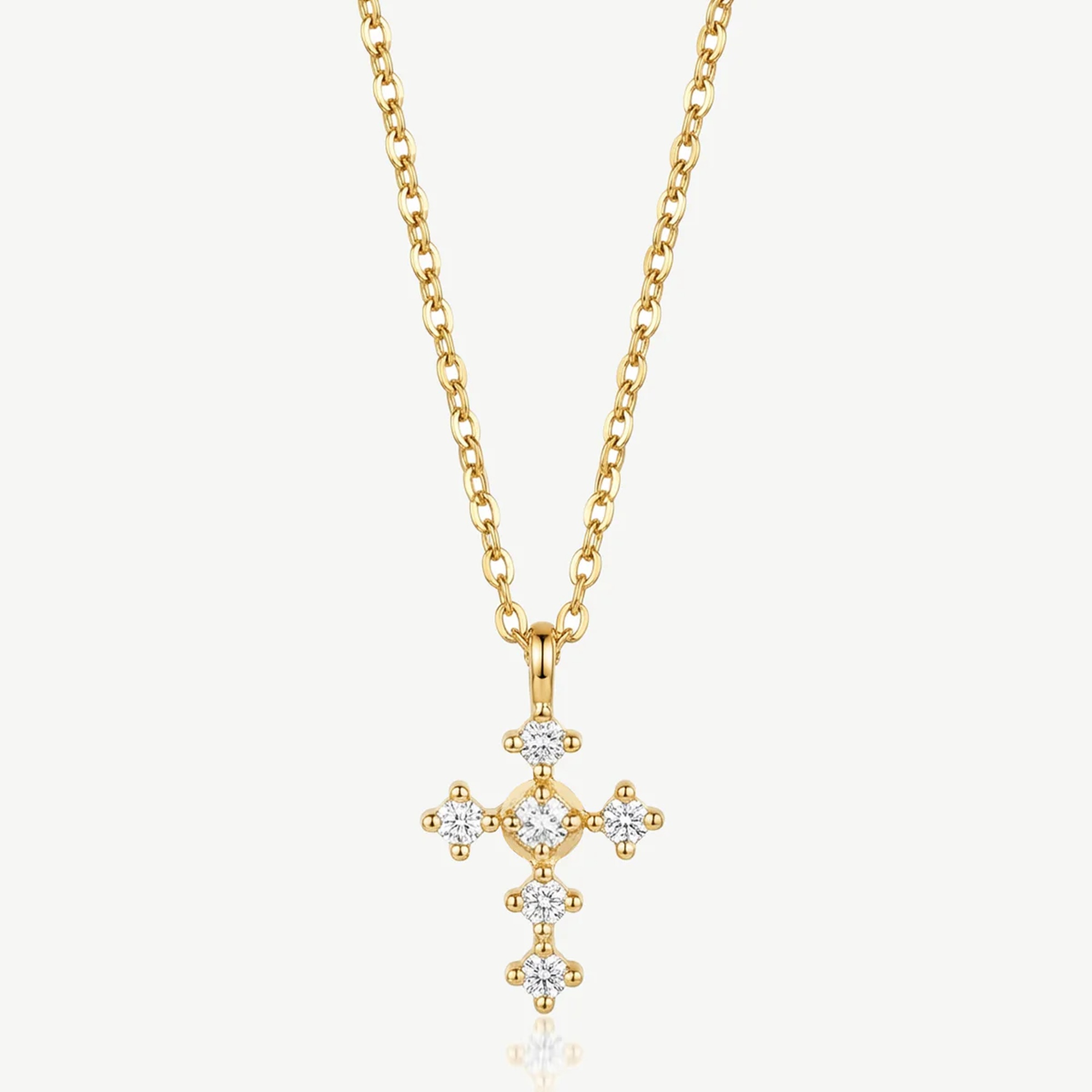 Muchv Gold Dainty Cross Necklace