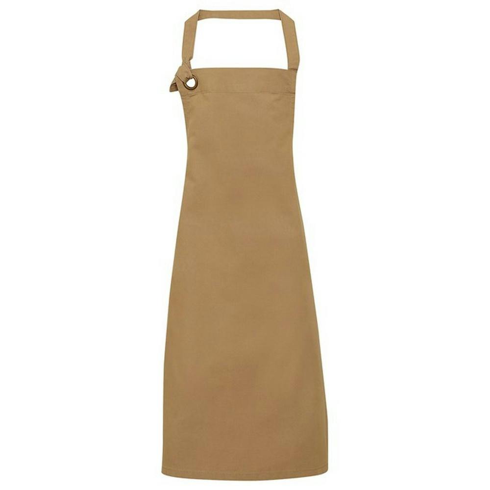 Premier Unisex Adult Calibre Bibbed Apron - Khaki - Image 3