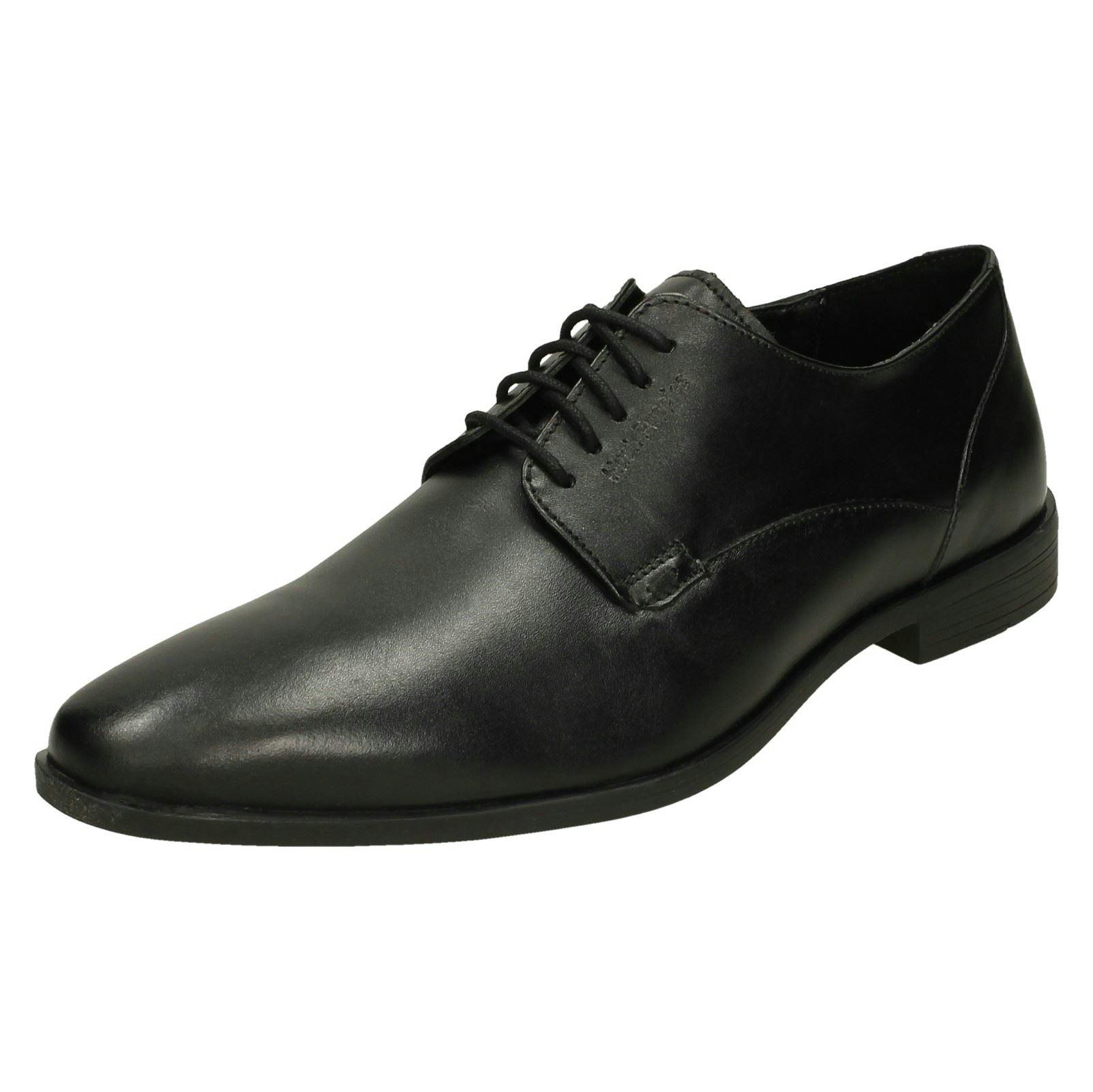 Hush Puppies Men's Black Smart Lace Up Shoes Ezra - Uk 6