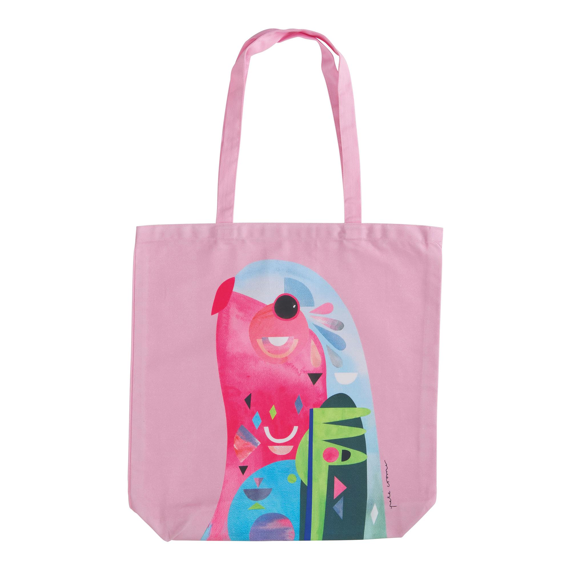 Maxwell & Williams Pete Cromer Large Tote Bag, Parrot Print, 100% Cotton, 42 x 41 cm - Image 2