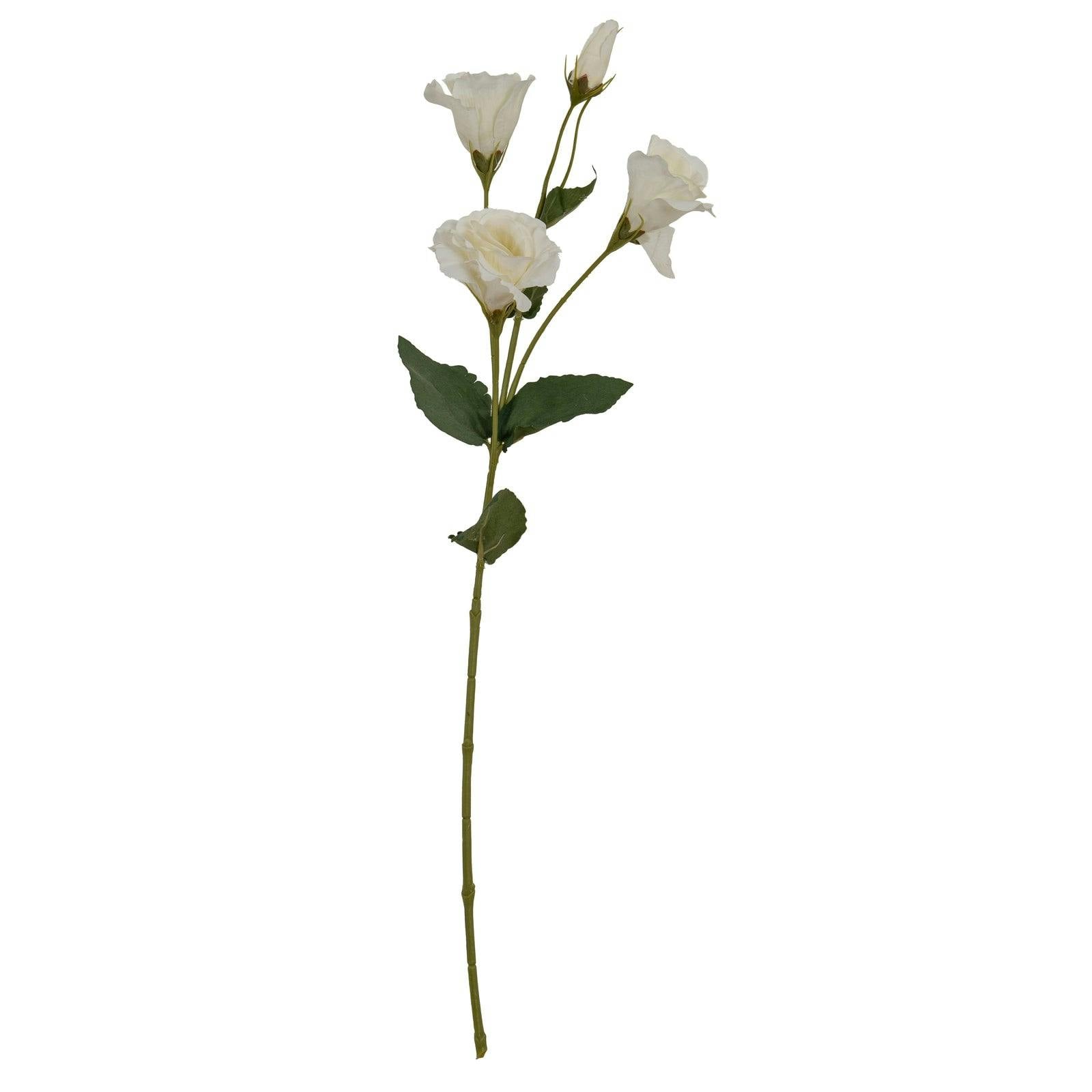 Wyld Haus White Set Of 3 Artificial Flowers Lisianthus Sprays
