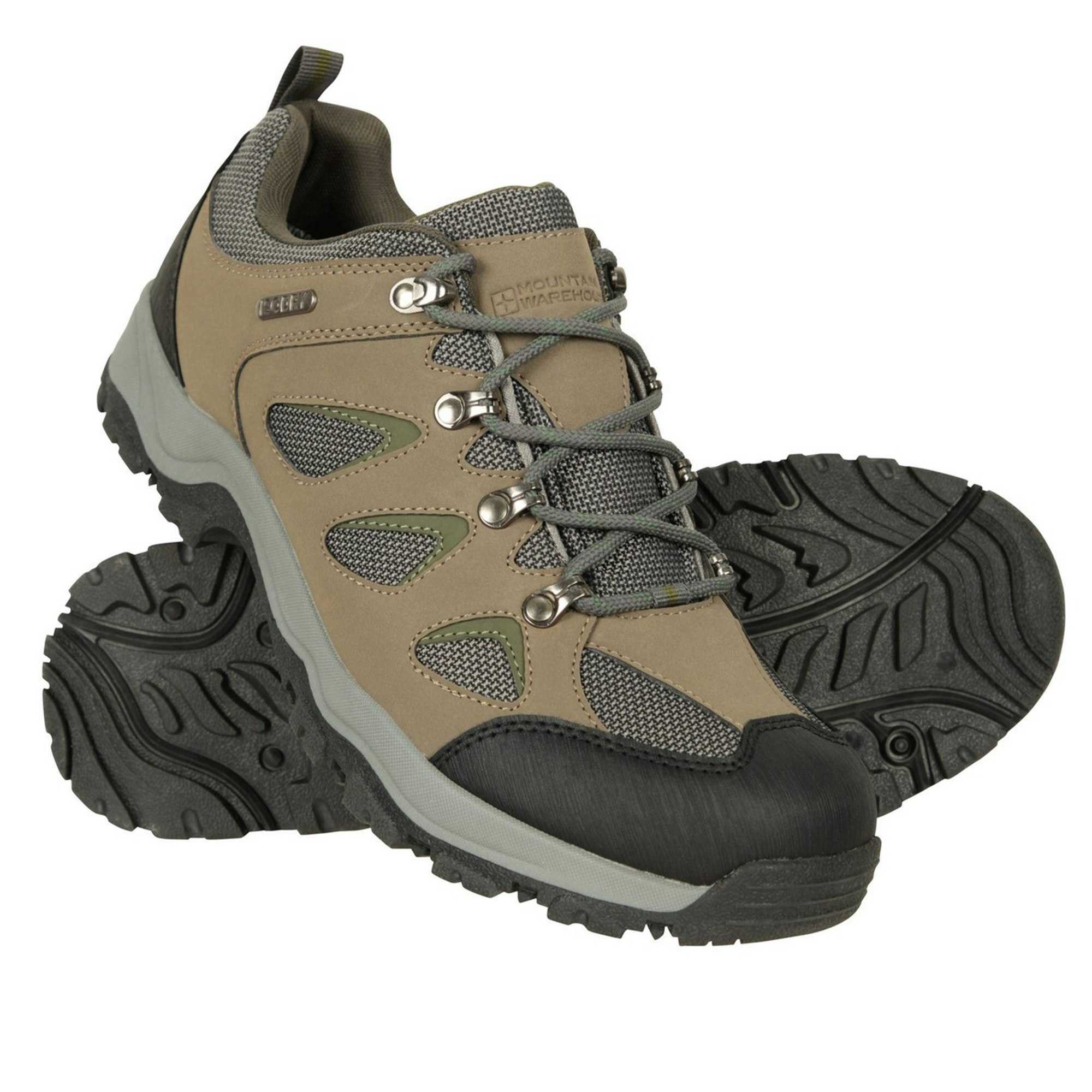 Mountain Warehouse Men's Adventure Waterproof Walking Shoes - Khaki - Khaki - Size 11 Uk
