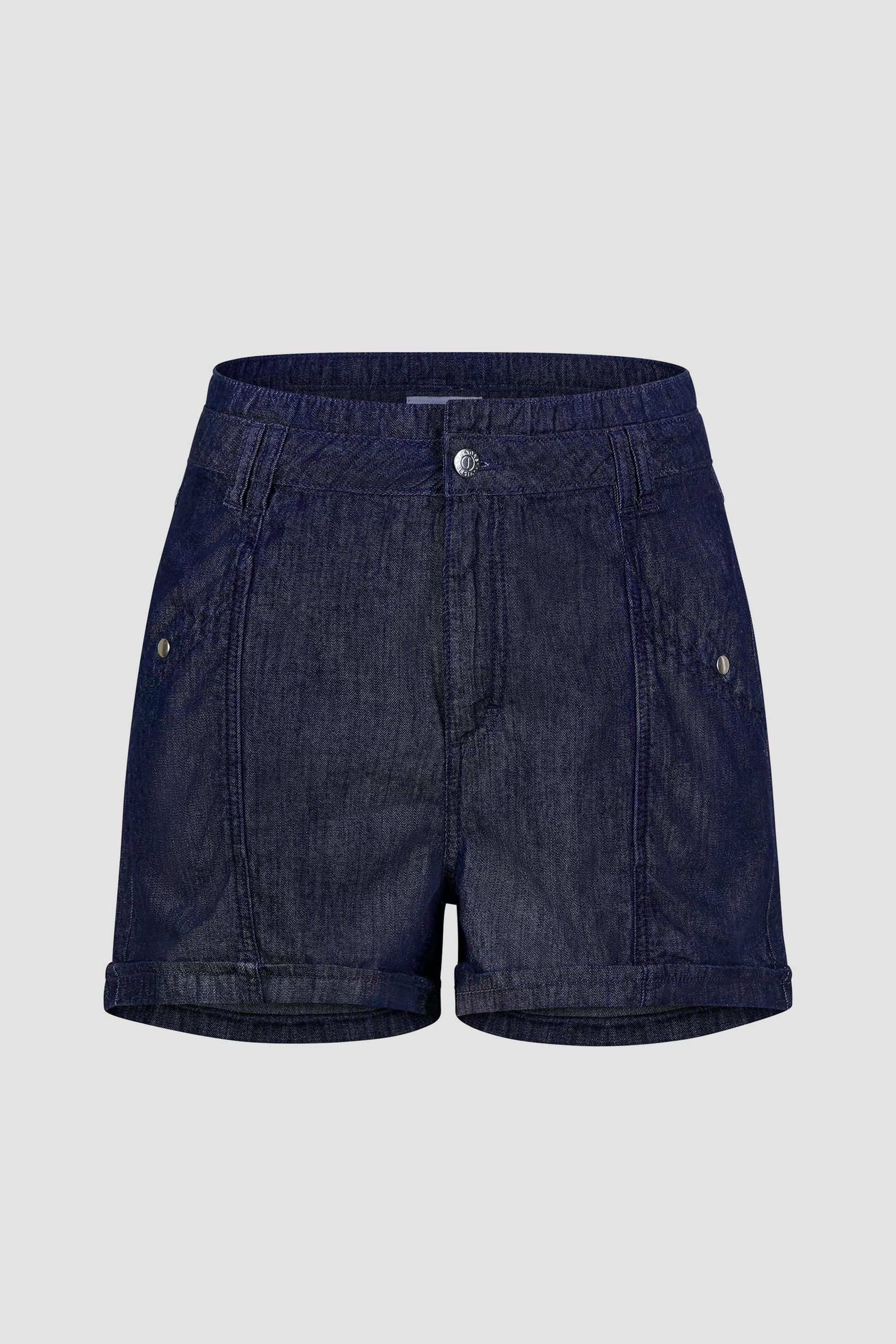 Enorsia Women's Indigo Denim Shorts - 18 - Navy