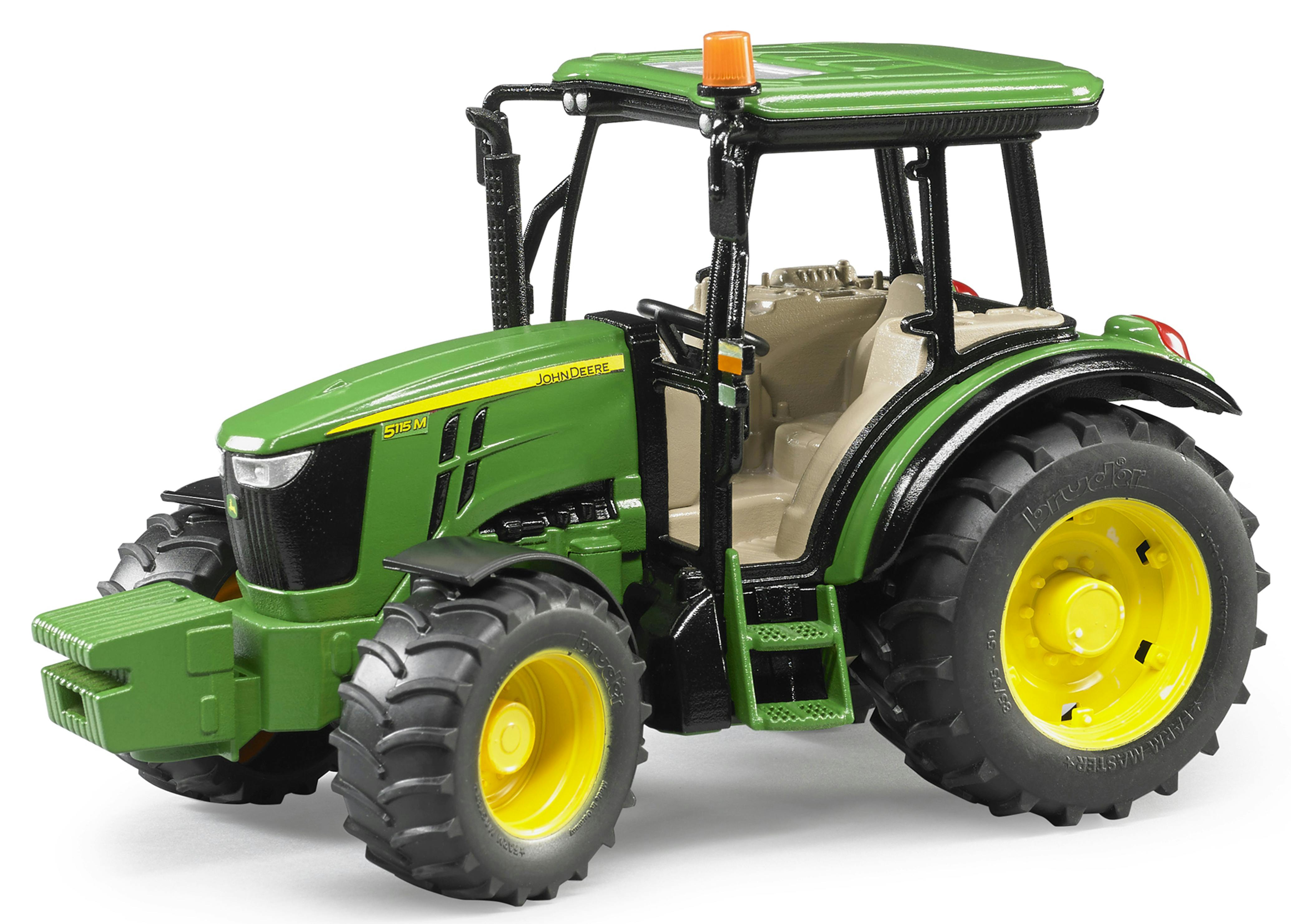 Bruder Green John Deere 5115M Detailed Vehicle & Playset Model - Plastic