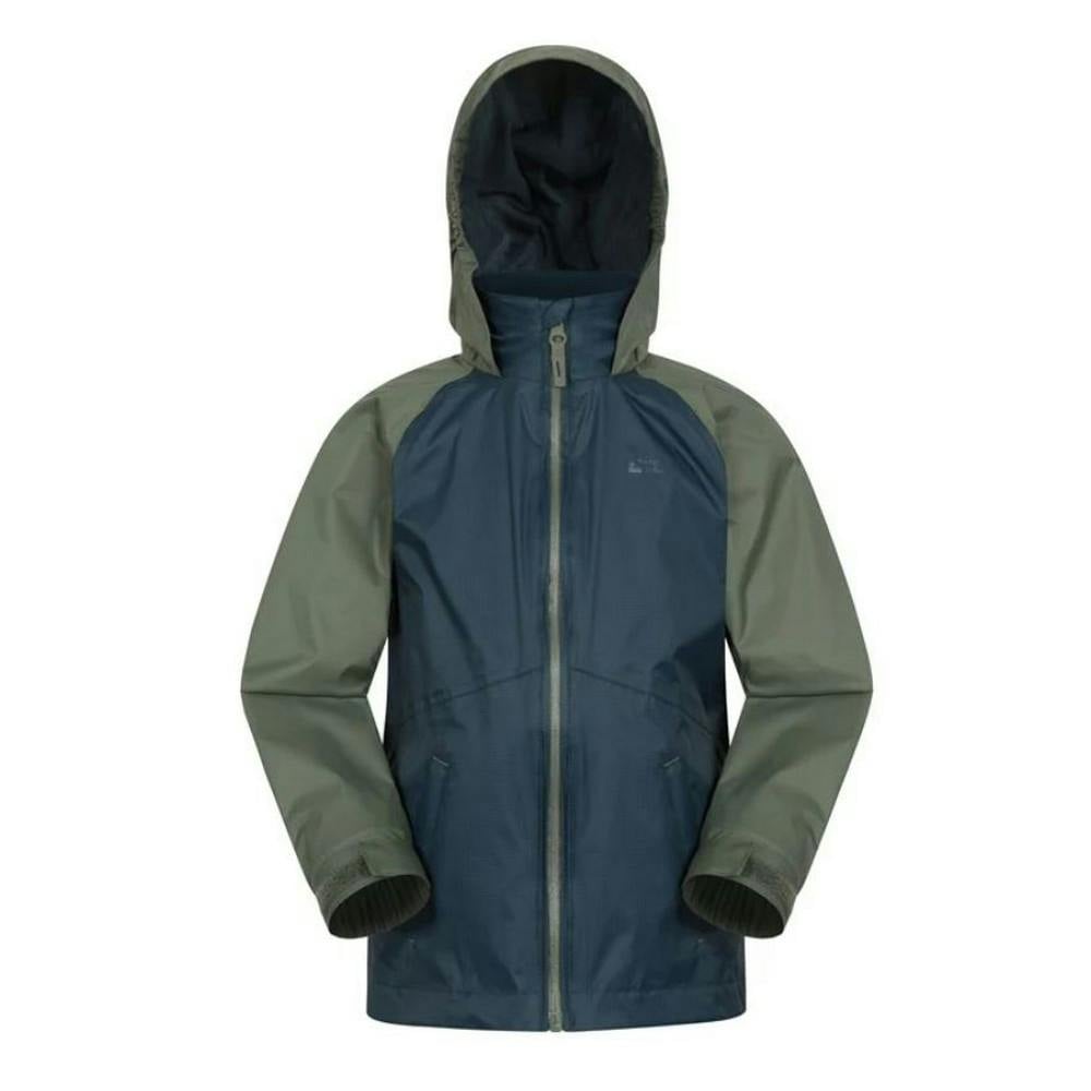 Mountain Warehouse Dark Childrens/Kids Torrent Ii Waterproof Jacket - Khaki - Khaki - 9-10 Years - 100% Nylon