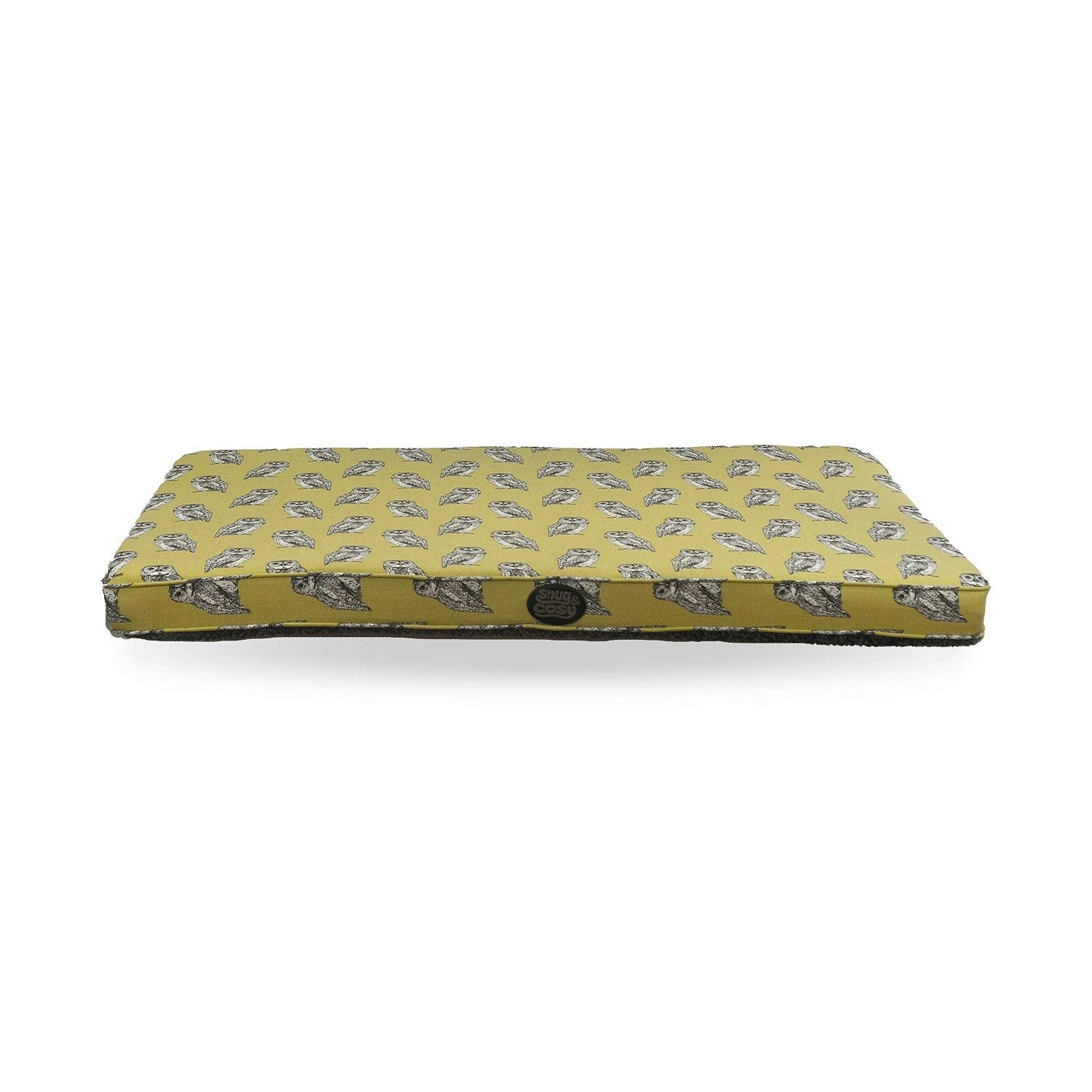 Snug And Cosy Pets Memory Foam Lounger - Owl Print - Large 120Cm X 70Cm