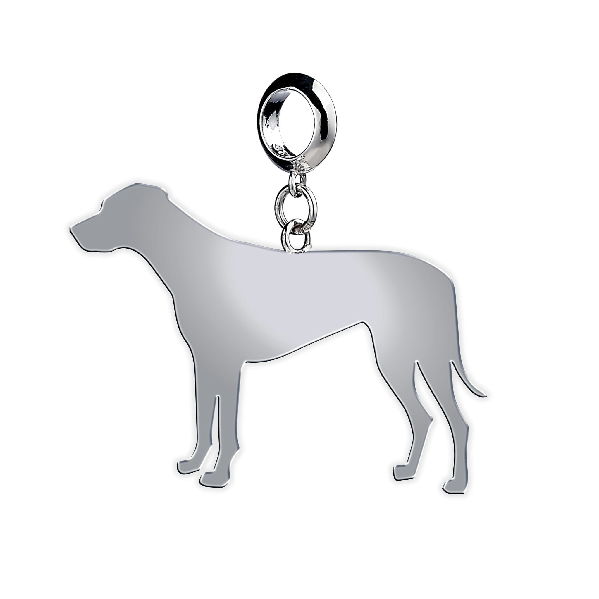 Mylee London Silver Rhodesian Ridgeback Silhouette Charm - No - Slider Charm