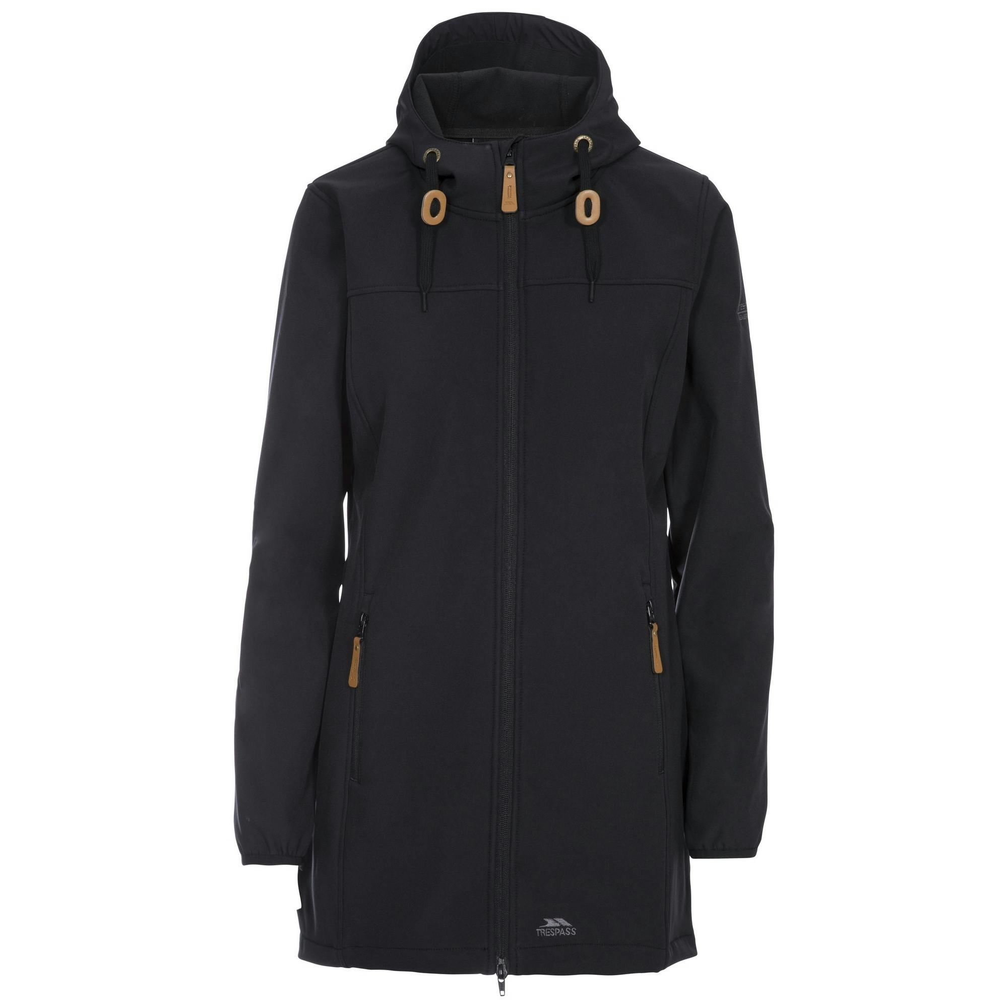 Trespass Women's Black Kristy Waterproof Softshell Jacket - Xl - 94% Polyester/6% Elastane