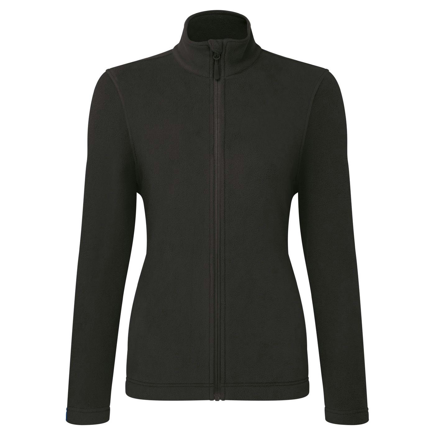 Premier Women's Black Recyclight Full Zip Fleece Jacket In | Size: Medium - Image 3