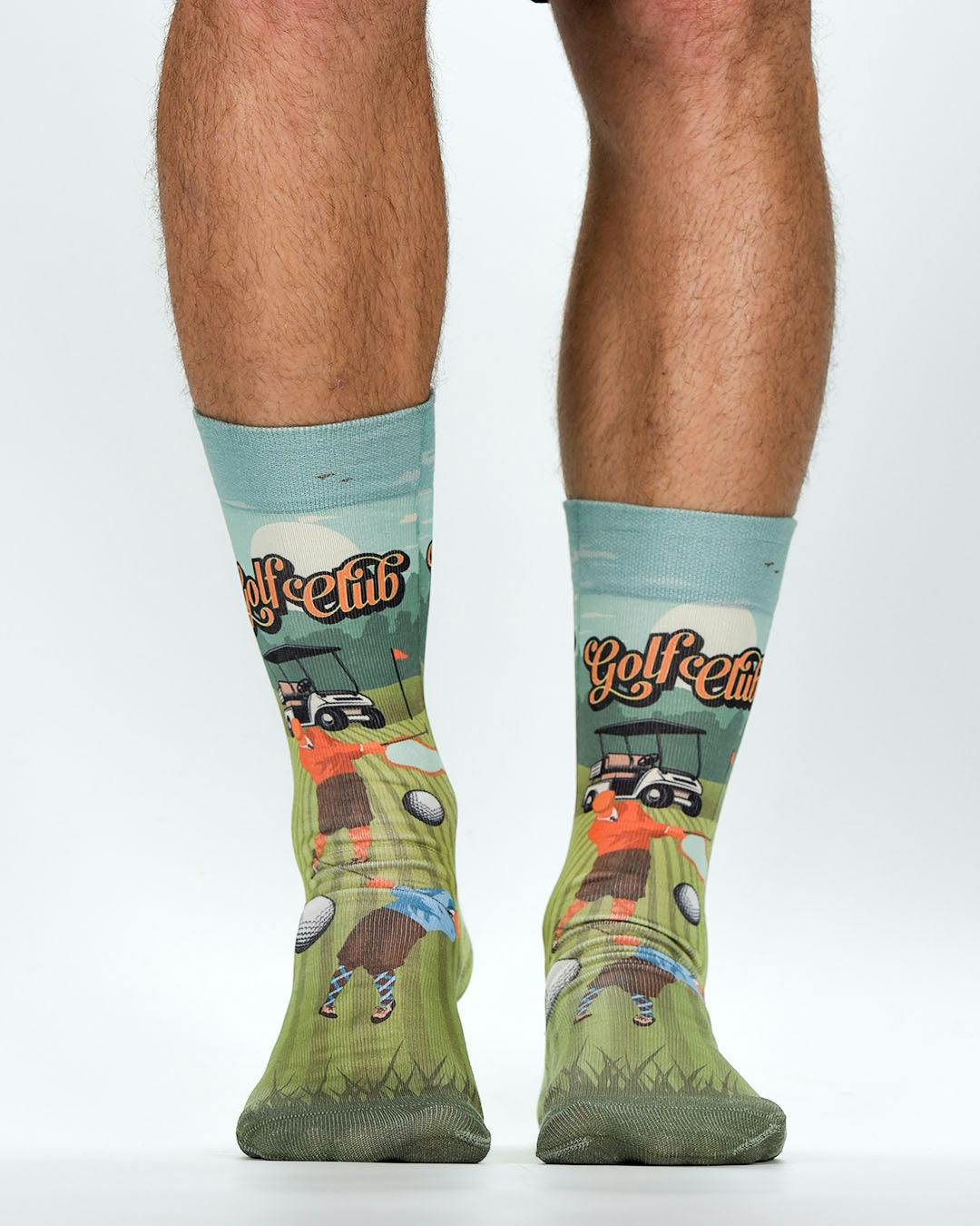 Jemsox Green Golf Club - Design Socks | Fun, Colourful & Comfortable Socks
