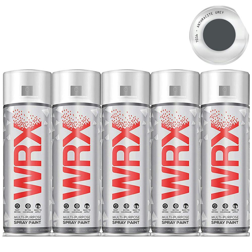 Rackhams Anthracite/Grey 12X Wrx Semi Gloss Spray Paint 400Ml Ral 7016 - Image 15