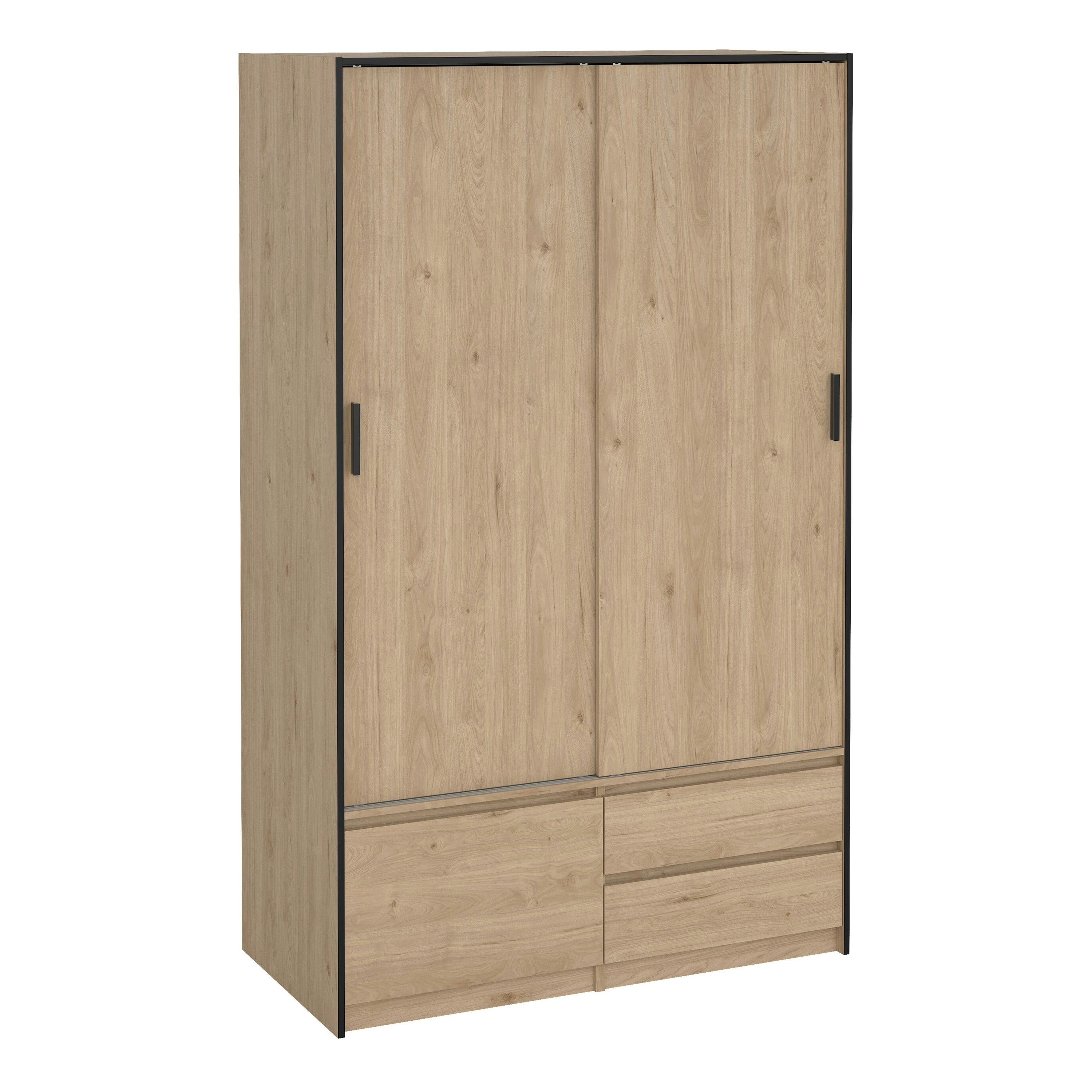 Furniture To Go Florence 3 Door 2 Drawer Jackson Hickory Oak Sliding Wardrobe - Image 3