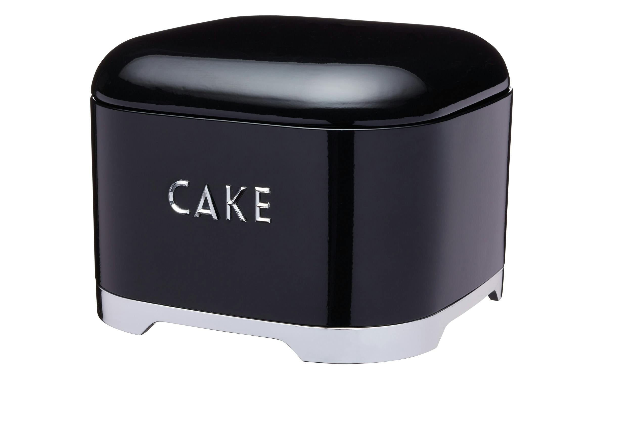 KitchenCraft Lovello Cake Storage Tin, 26 x 2 cm (1" x 8") - Midnight Black - Image 3