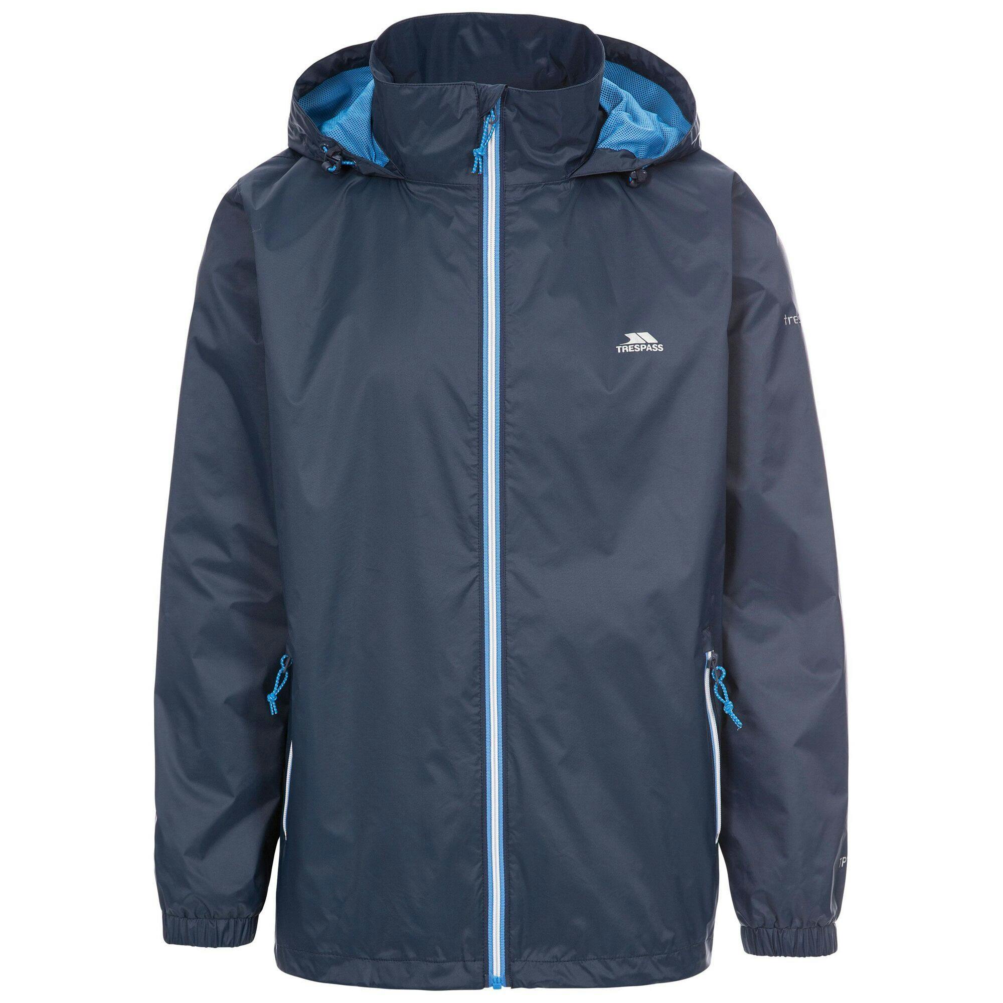 Trespass Men's Briar Waterproof Jacket - Navy - M - Navy - 100% Polyester
