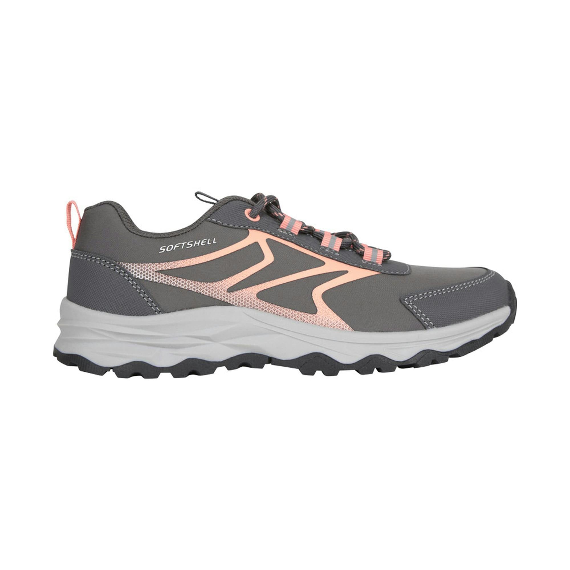 Mountain Warehouse Pink Childrens/Kids Softshell Walking Shoes - 1 Uk - 50% Textile/50% Synthetic