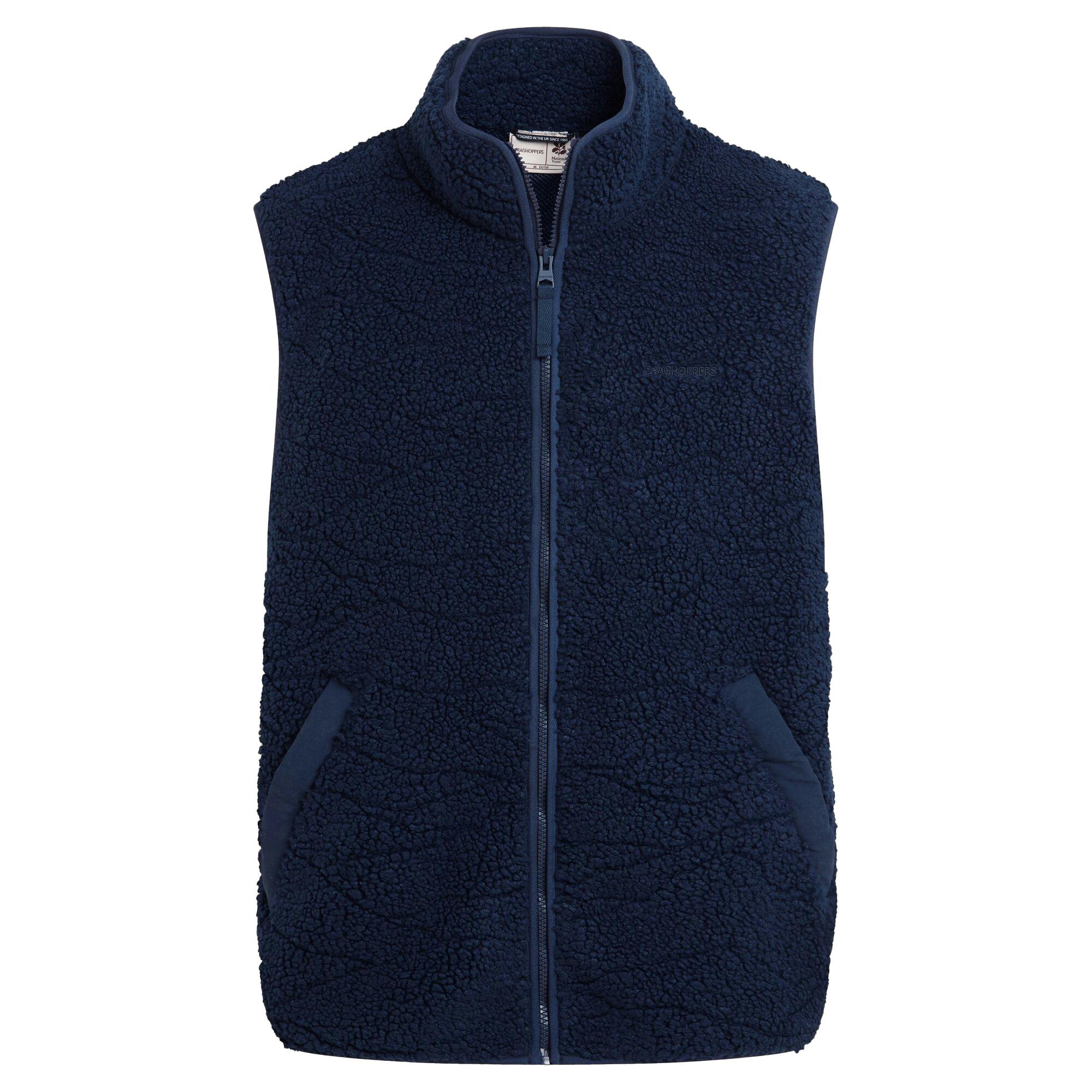 Craghoppers Men's Blue National Trust Lathkill Gilet - Navy - S - Navy - 100% Recycled Polyester