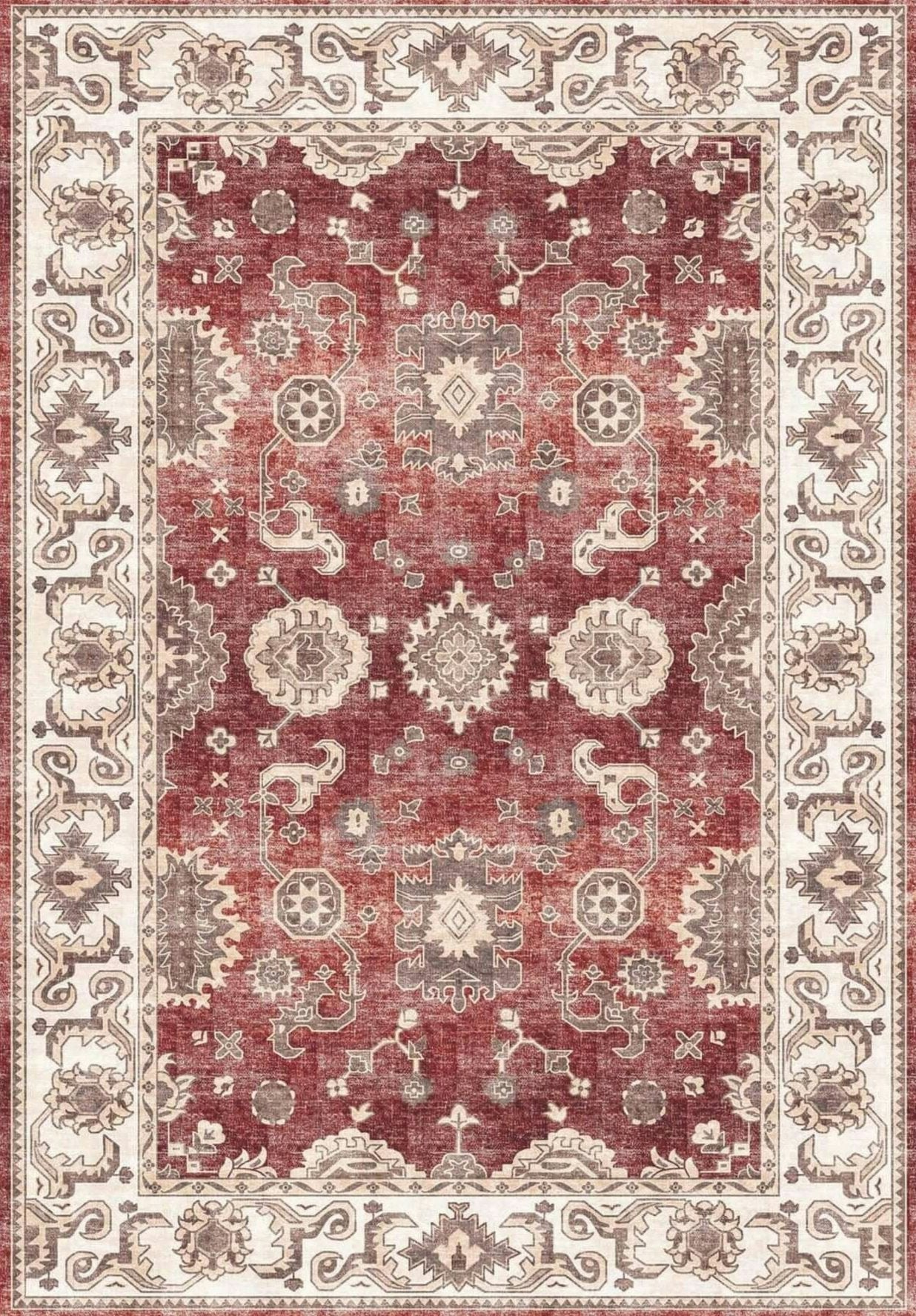 The Rugs Jasru Vintage Washable Rug - 120X160 Cm