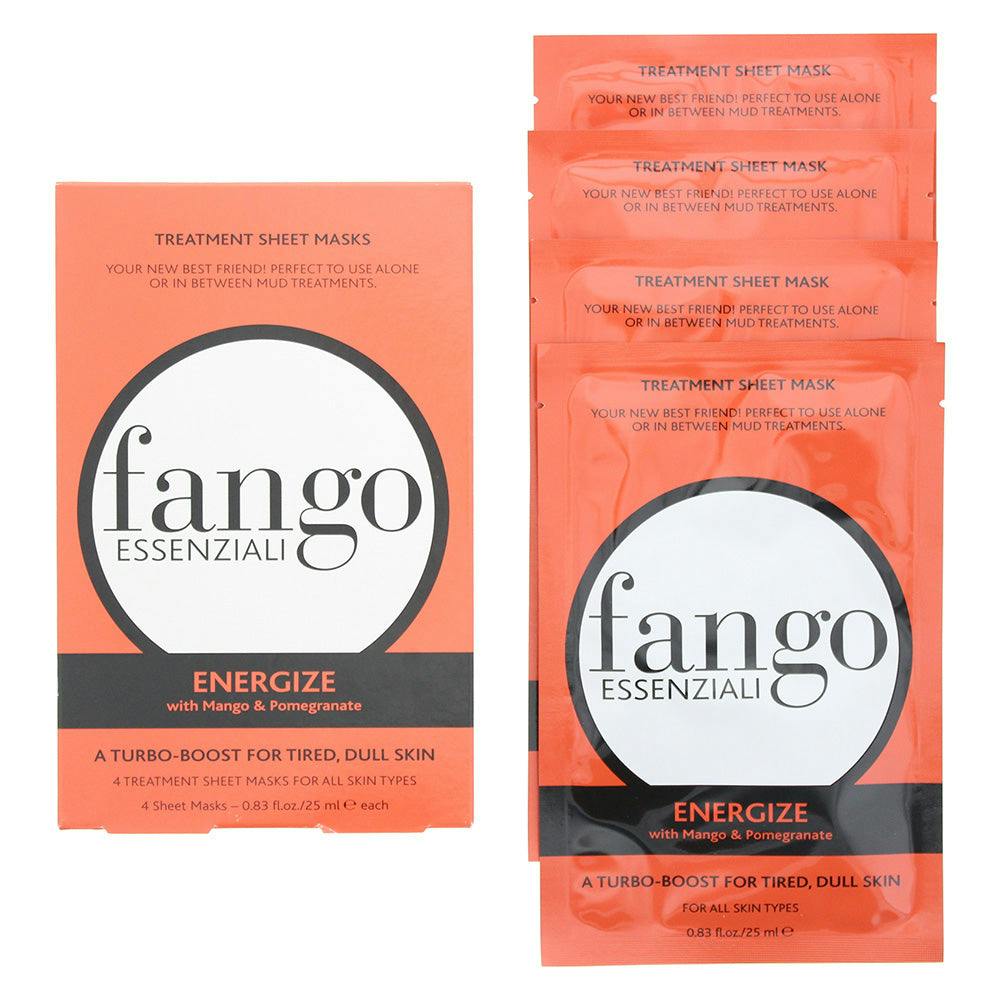 Borghese Fango Essenziali Energise Treatment Sheet Mask 4 X 25Ml