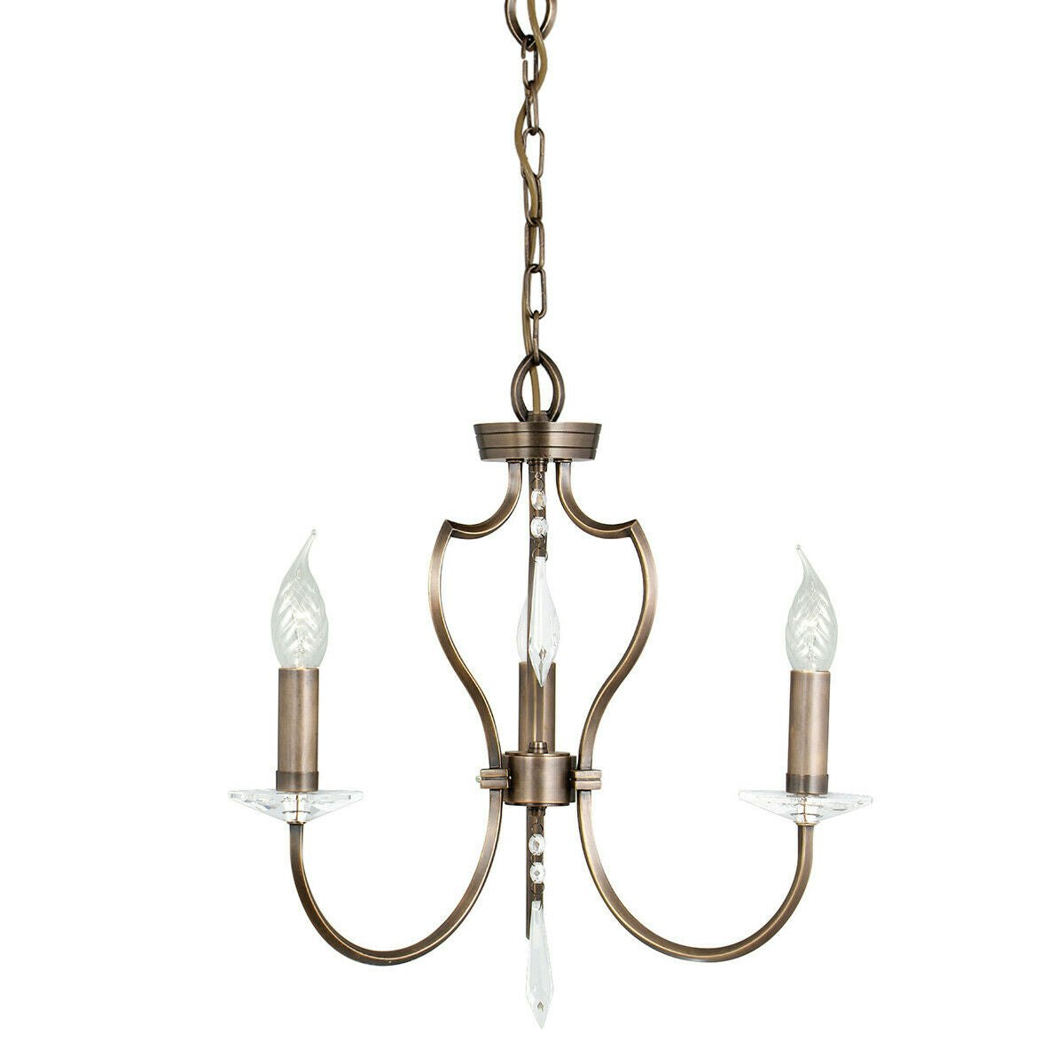 Rackhams Light/Dark/Bronze Bulb Chandelier Hanging Pendant Led E14 60W Bulb Size 3