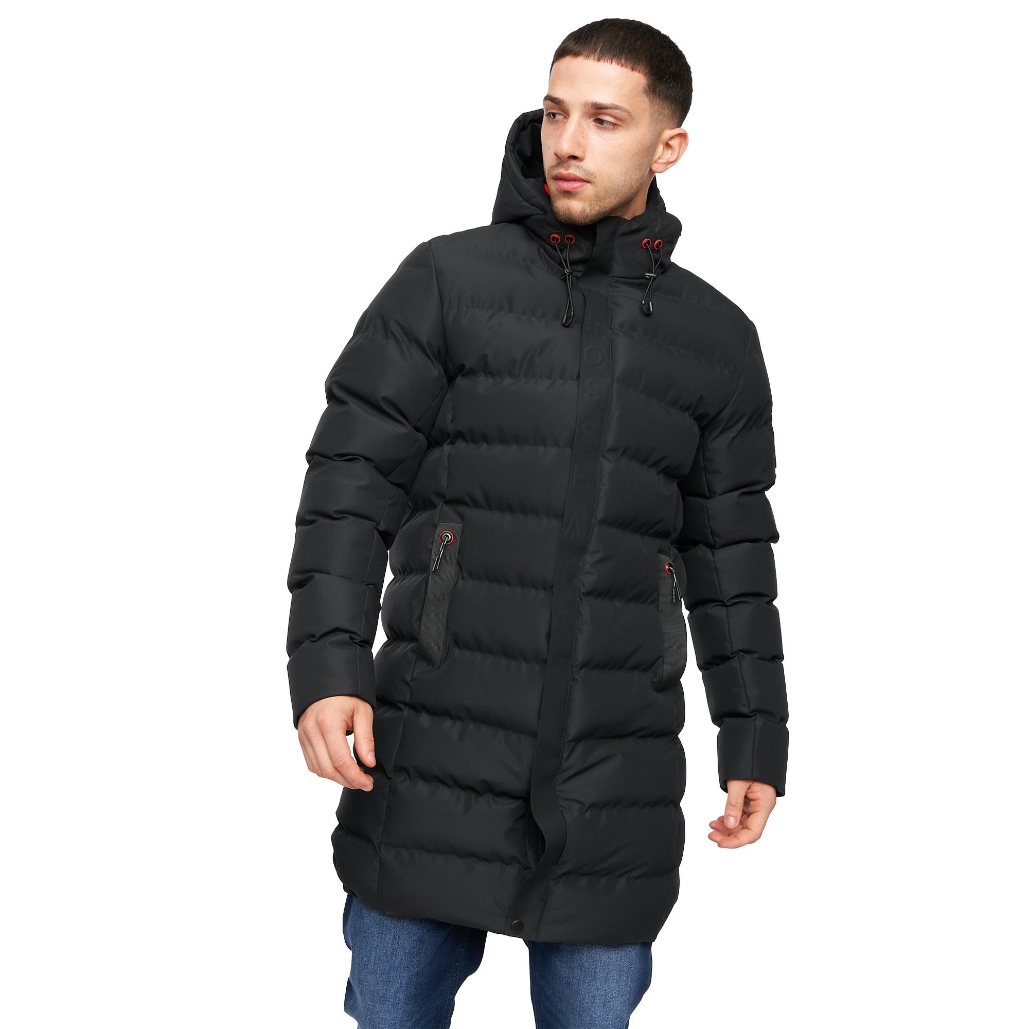Crosshatch Men's Black Longkamp Jacket - Xxl - 100% Polyester
