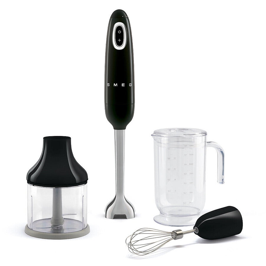 Smeg Black Hbf03 3-In-1 Hand Blender + Accessories