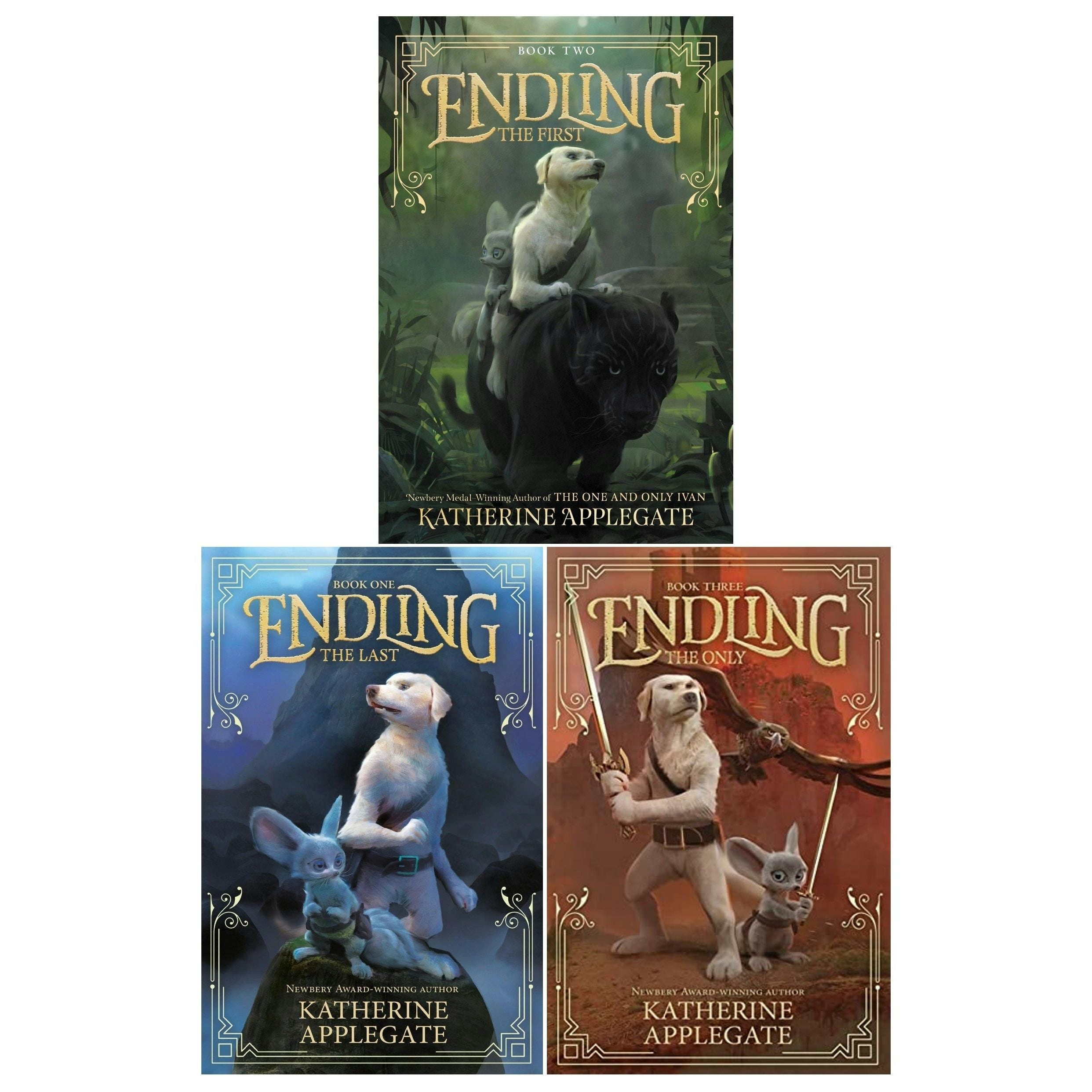Andersen Press Black/White Endling Series 3 Books Set By Katherine Applegate The Last, The First, The Only