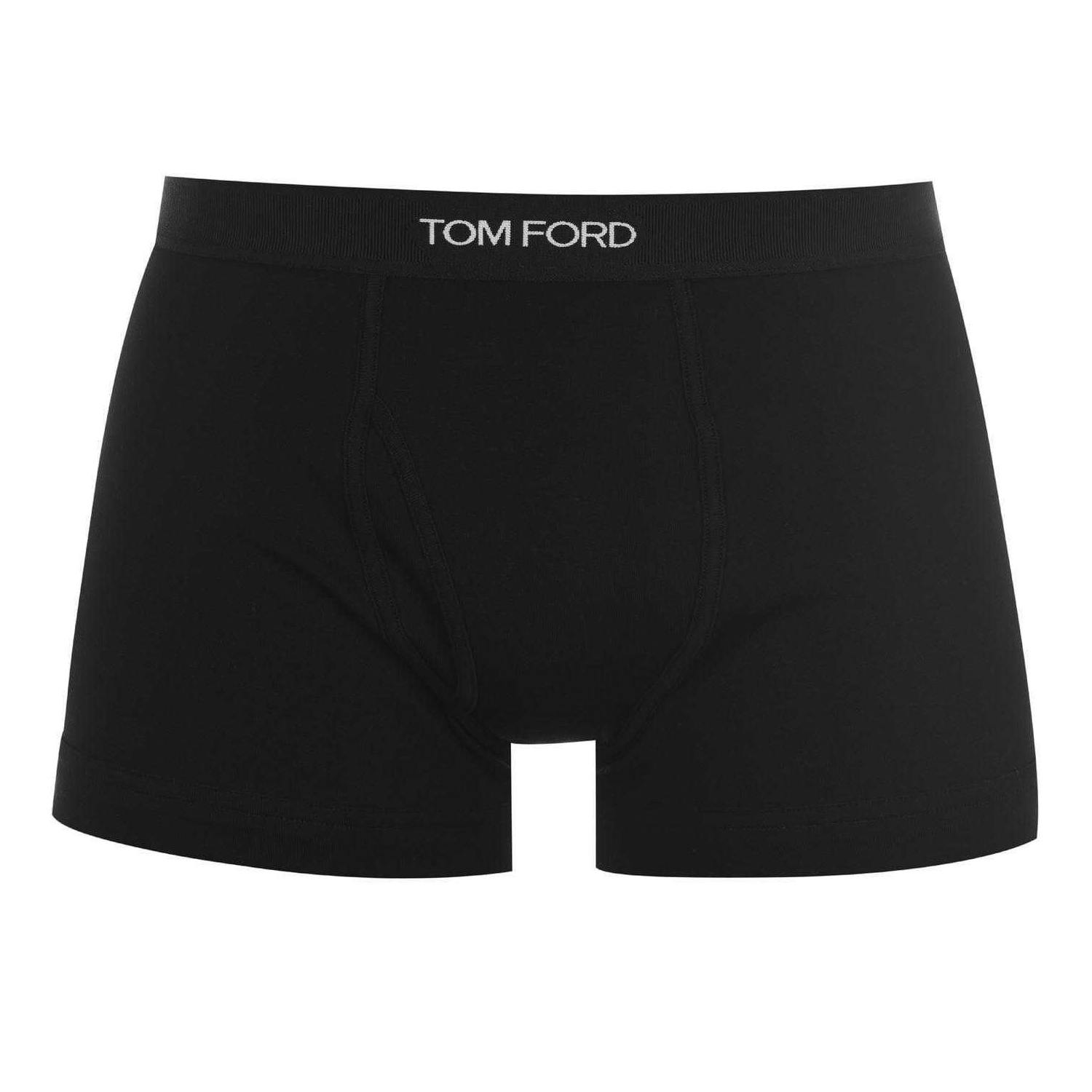 Tom Ford Men's Black Cotton Jersey Boxer Shorts - Xs - 95% Cotton/5% Elastane