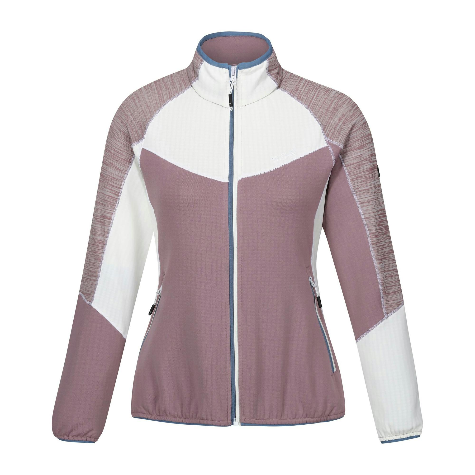Regatta Women's White Hepley Ii Full Zip Fleece Jacket - Heather / - 20 Uk - Heather/ - 96% Recycled Polyester/4% Elastane