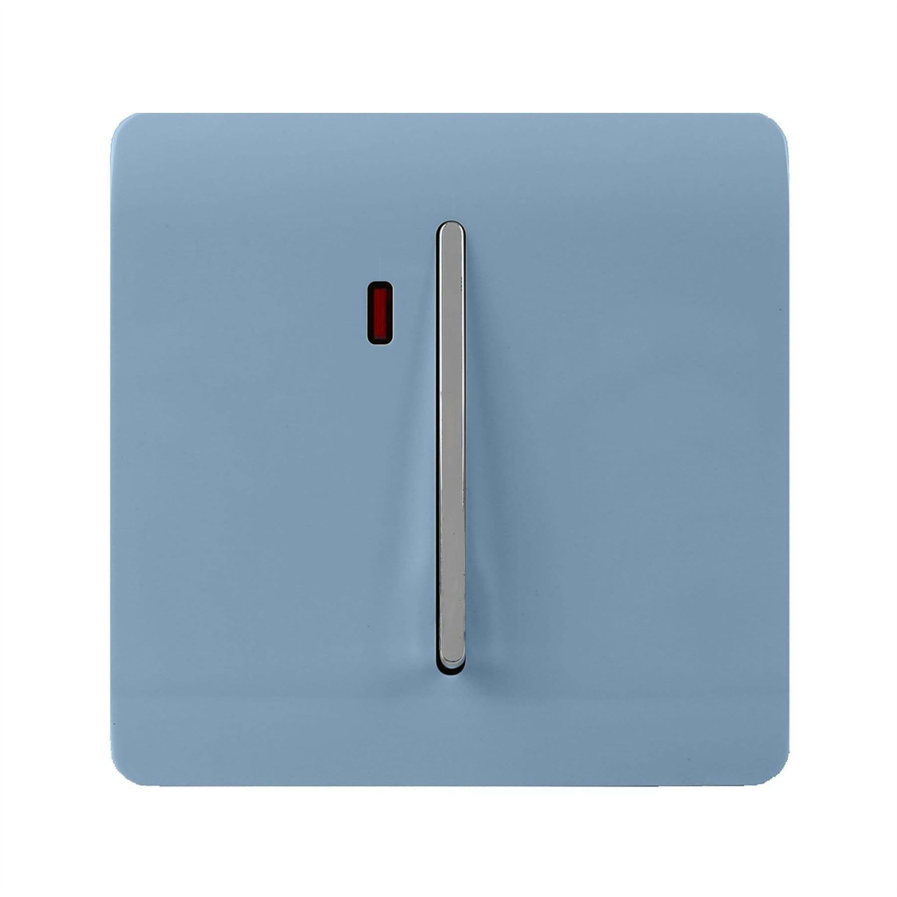Trendi Switch 1 Gang 45Amp Sky Blue Cooker Switch With Neon - Image 8