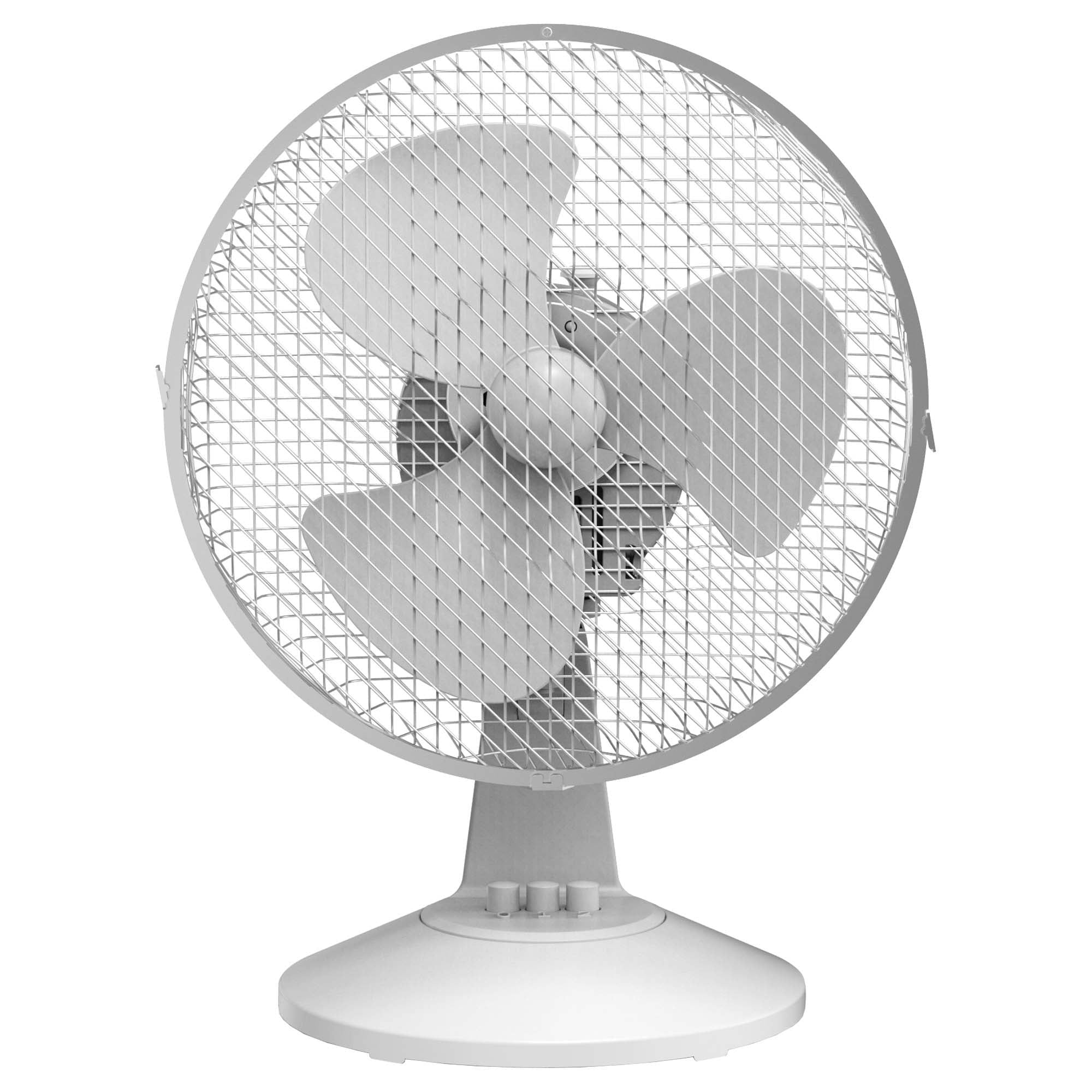 Igenix White 9 Inch Desk Fan, 2 Speeds,